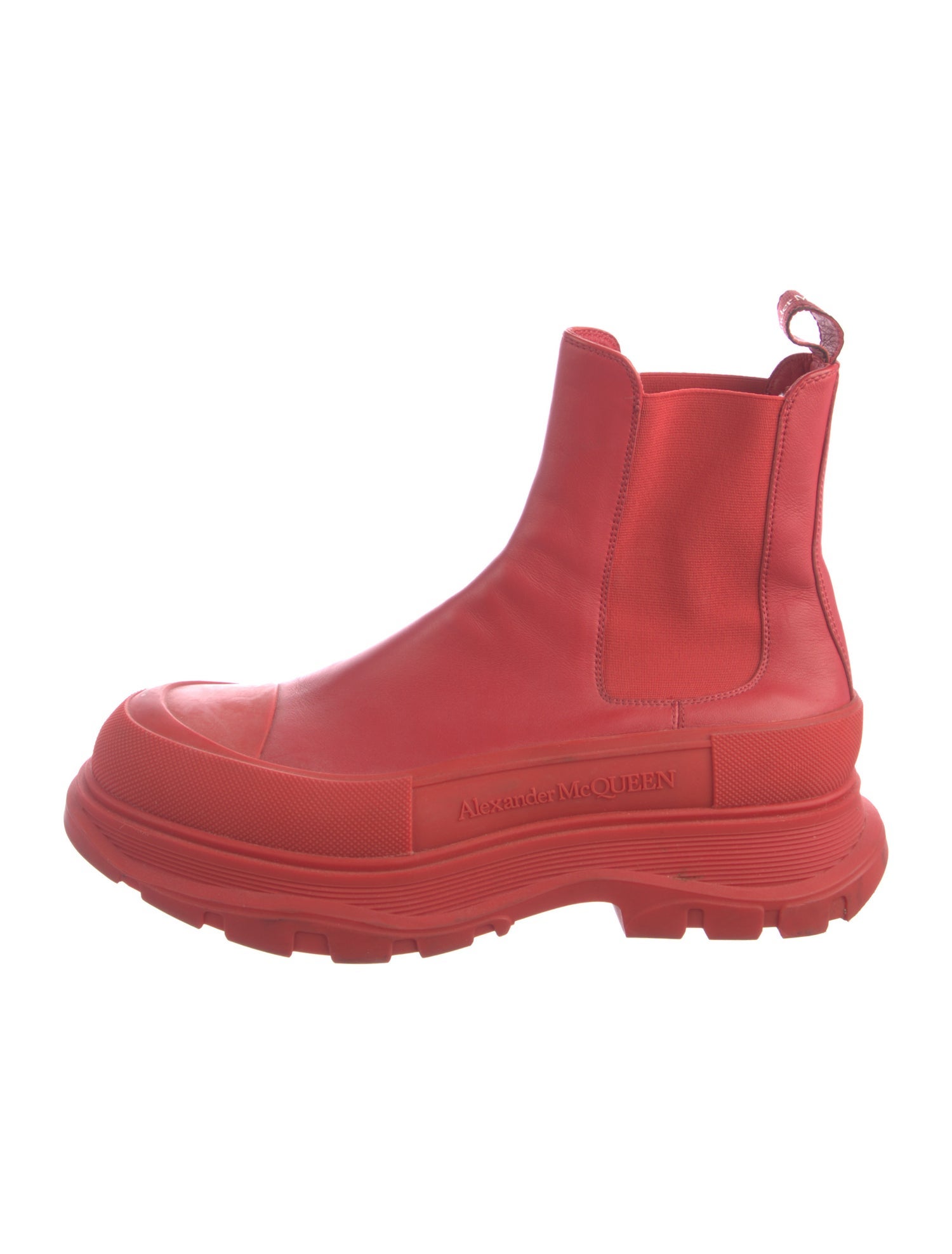 Alexander McQueen Leather Chelsea Boots