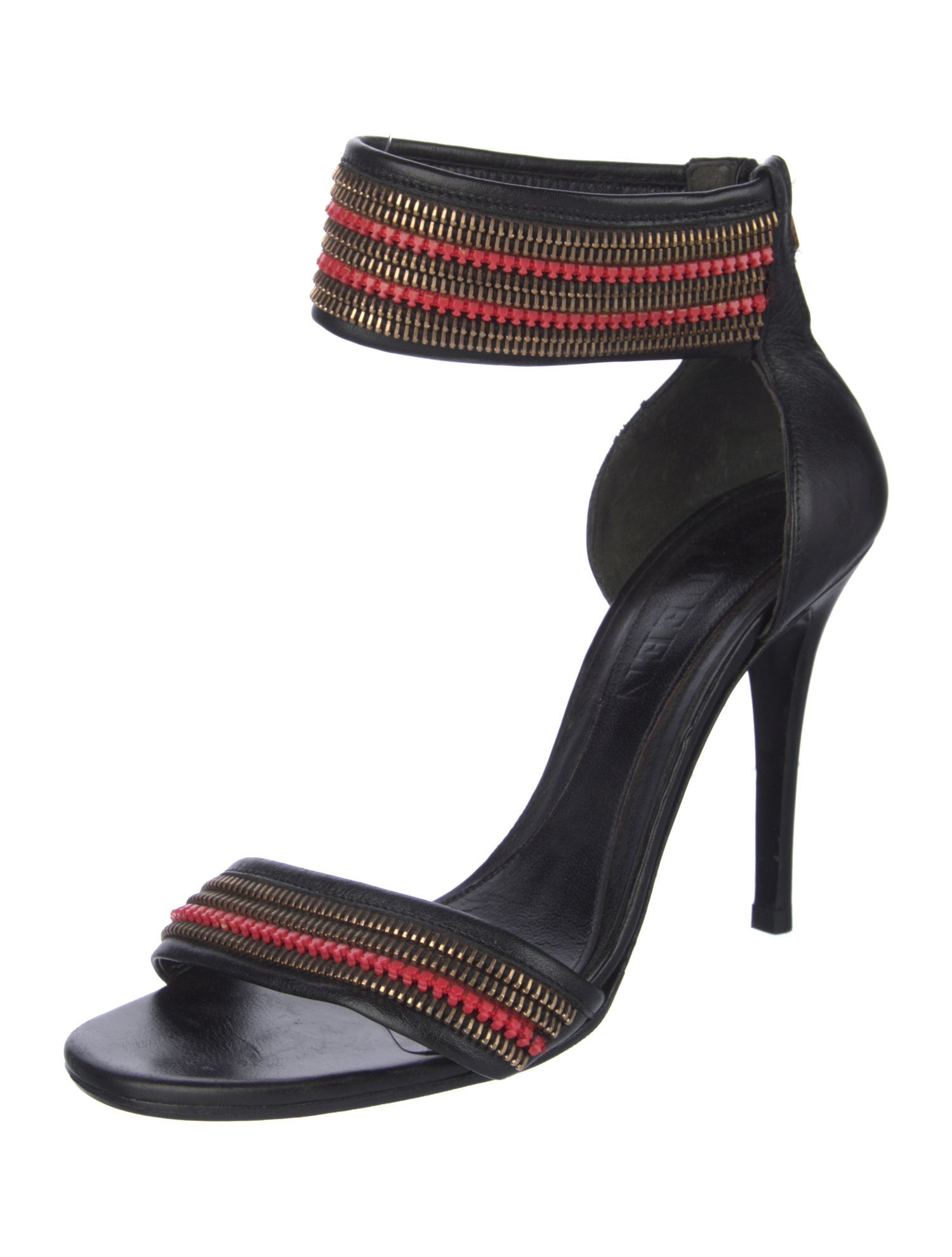 Alexander McQueen Leather Printed Sandals