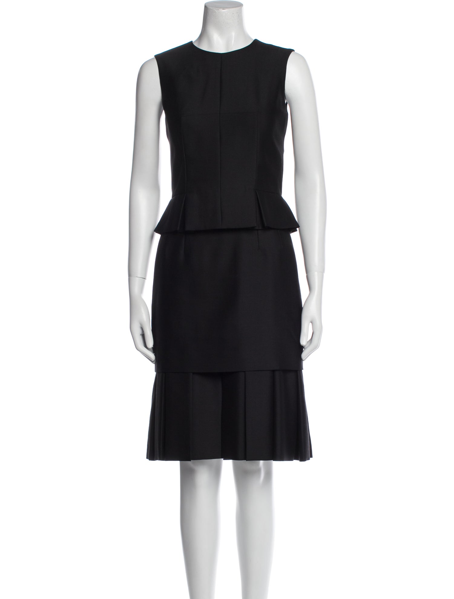 Alexander McQueen Virgin Wool Knee-Length Dress