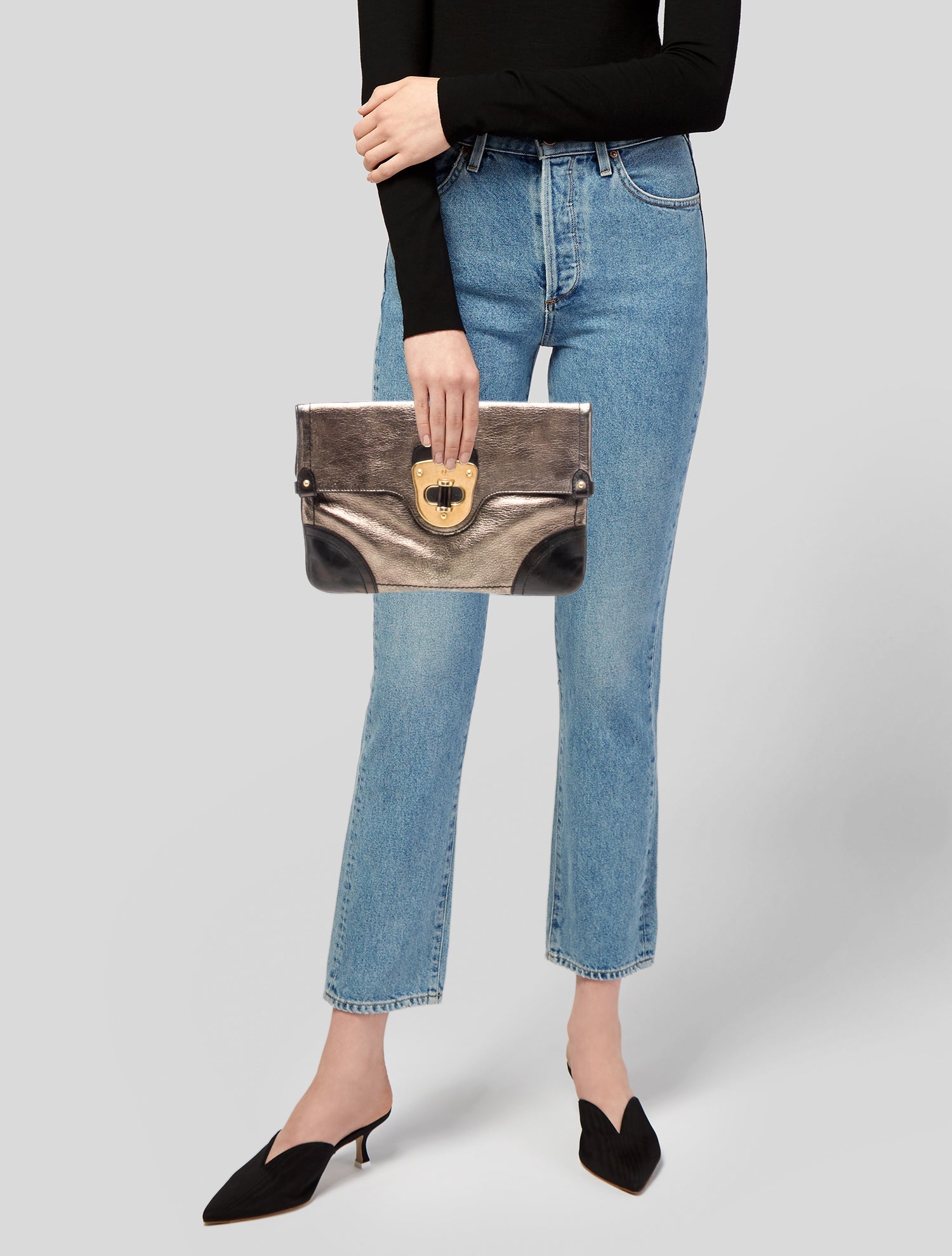 Alexander McQueen Leather Clutch