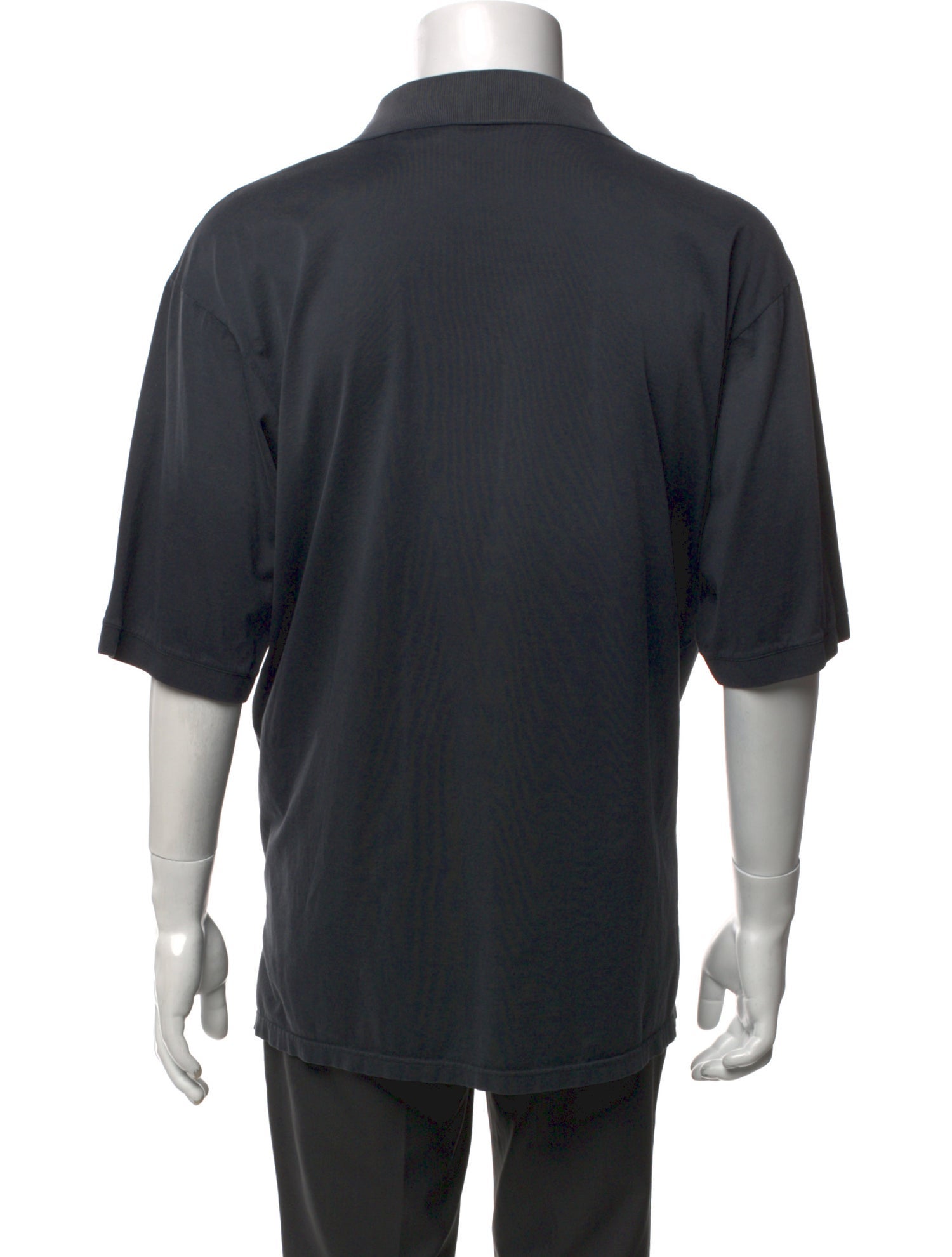 Alexander McQueen V-Neck Short Sleeve Polo Shirt