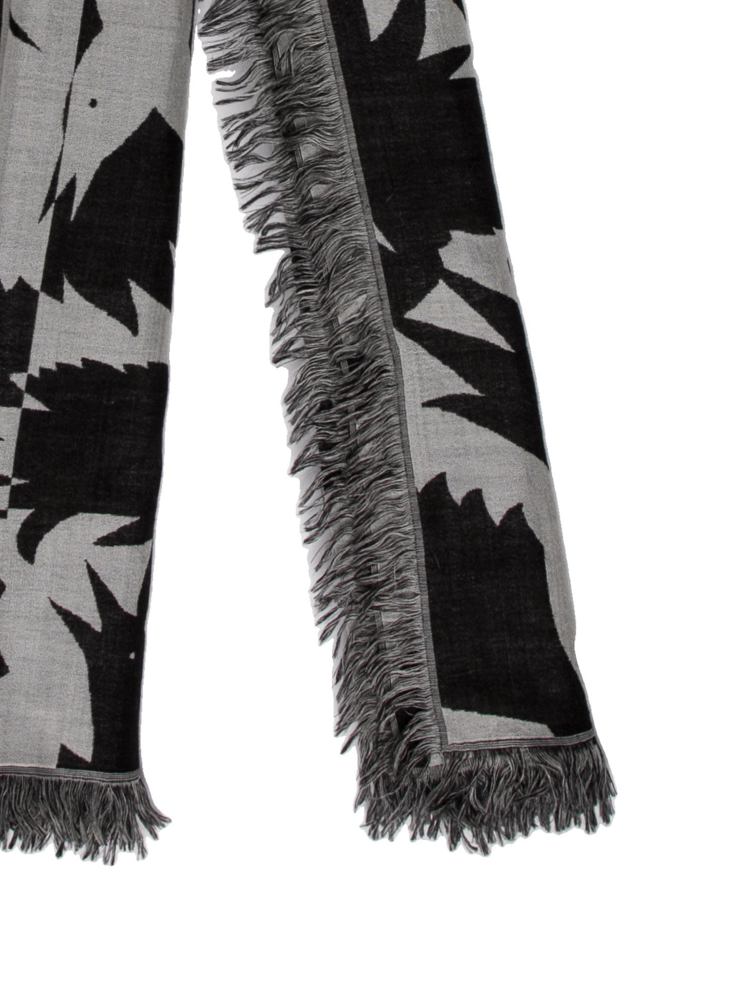 Alexander McQueen Wool Printed Scarf