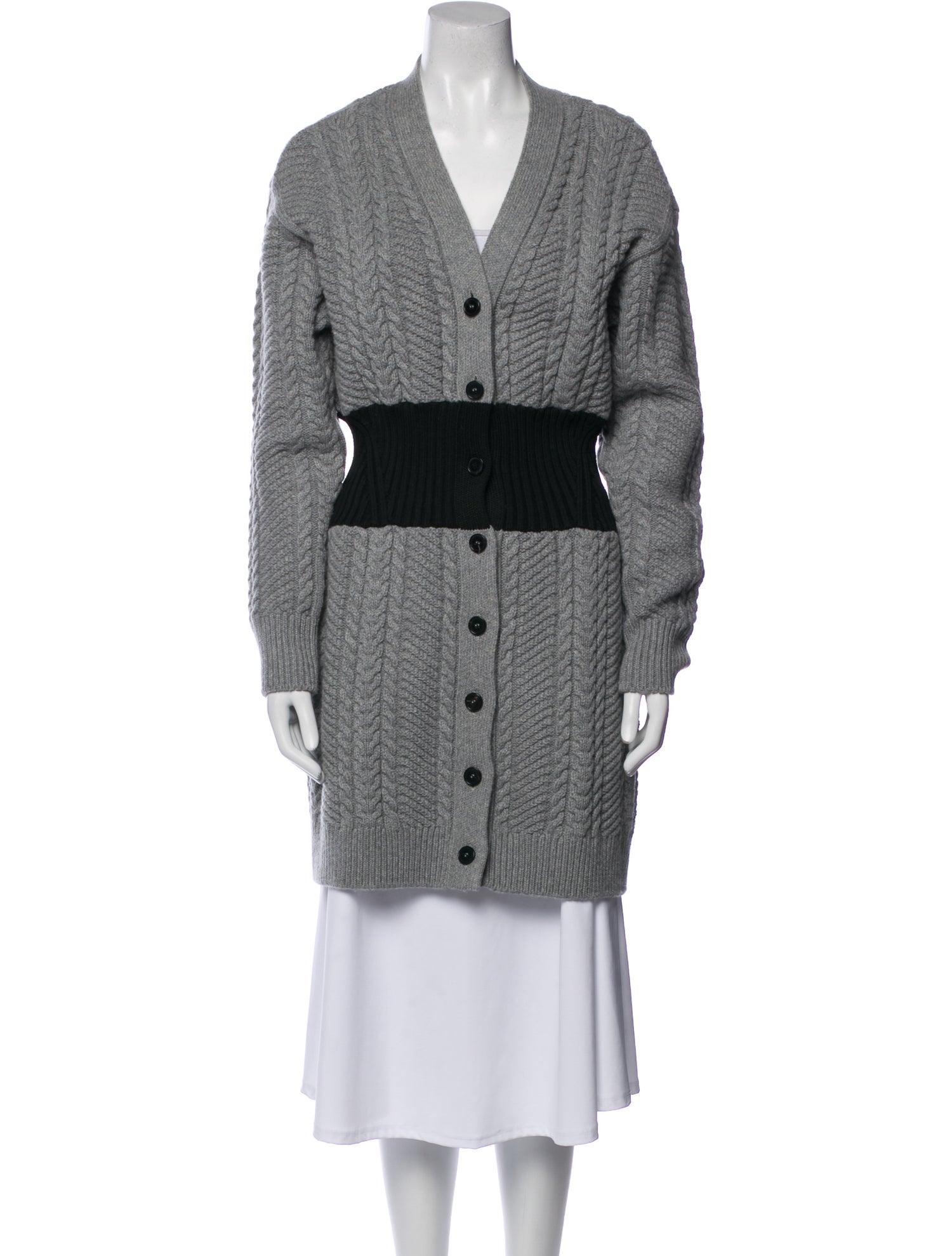 Alexander McQueen Wool Colorblock Pattern Sweater