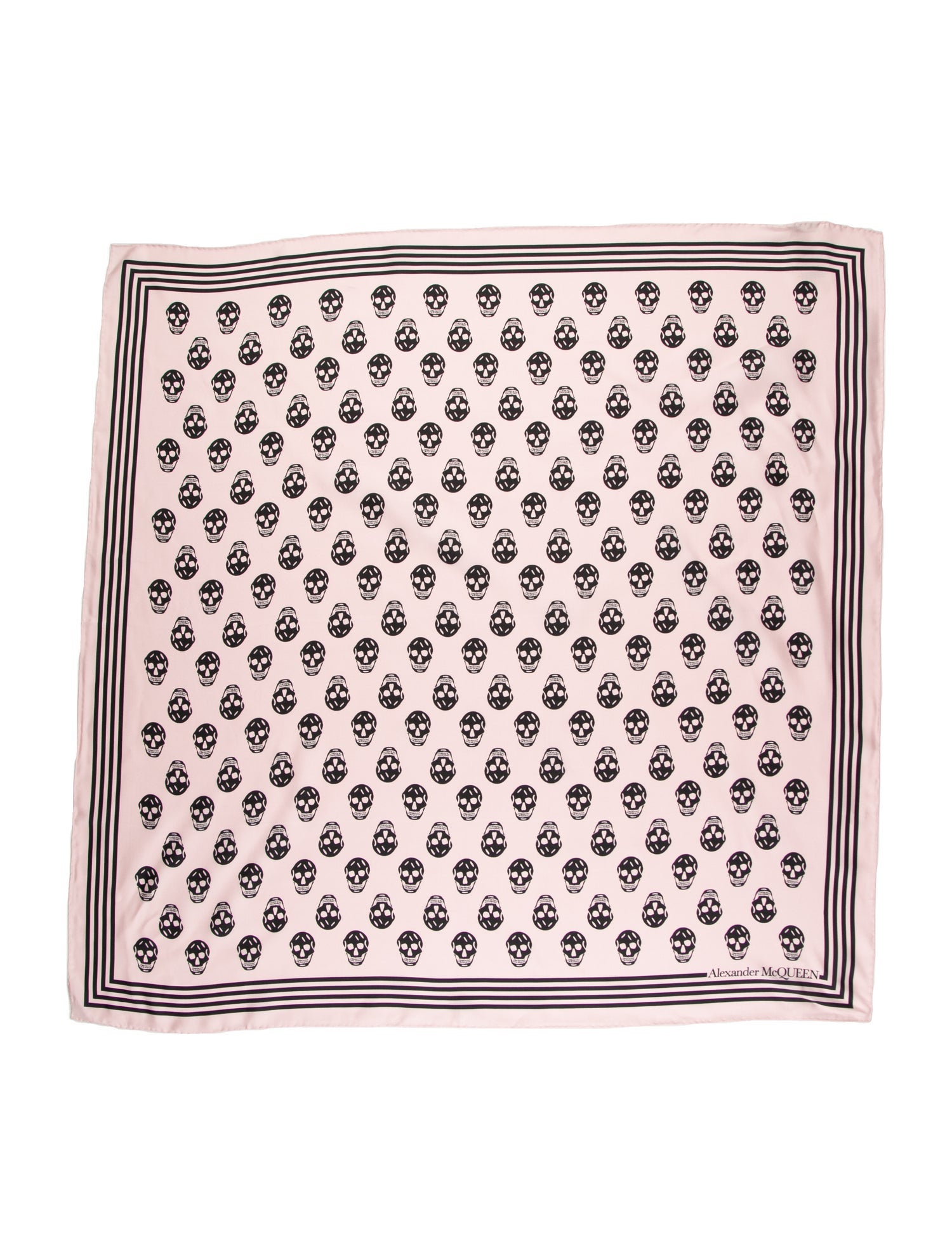 Alexander McQueen Silk Printed Scarf w/ Tags