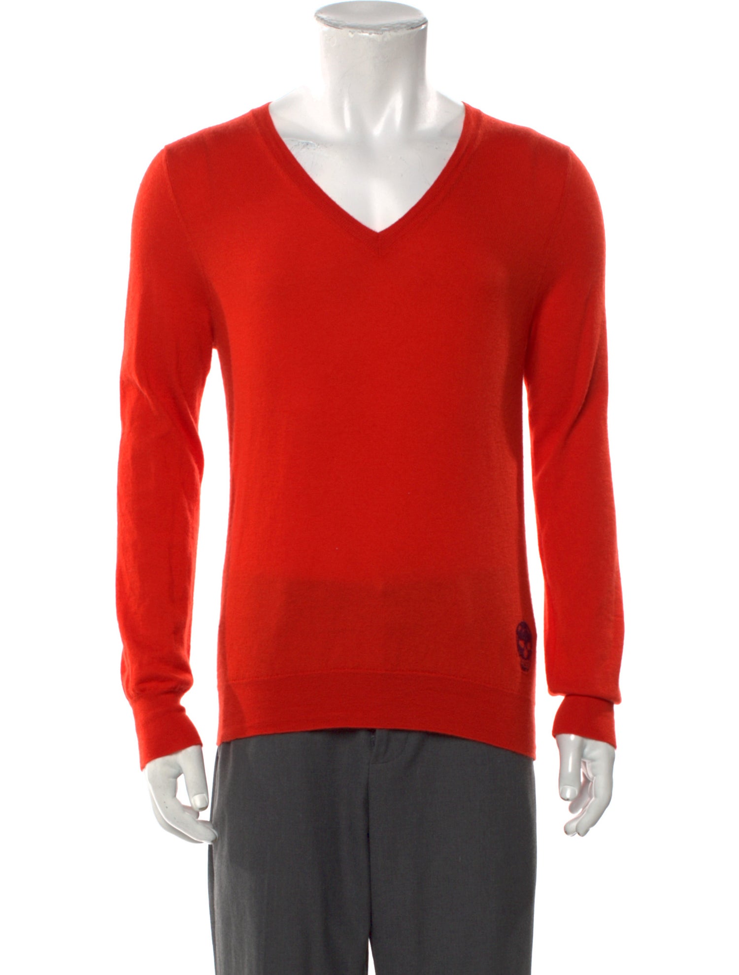Alexander McQueen Cashmere V-Neck Pullover