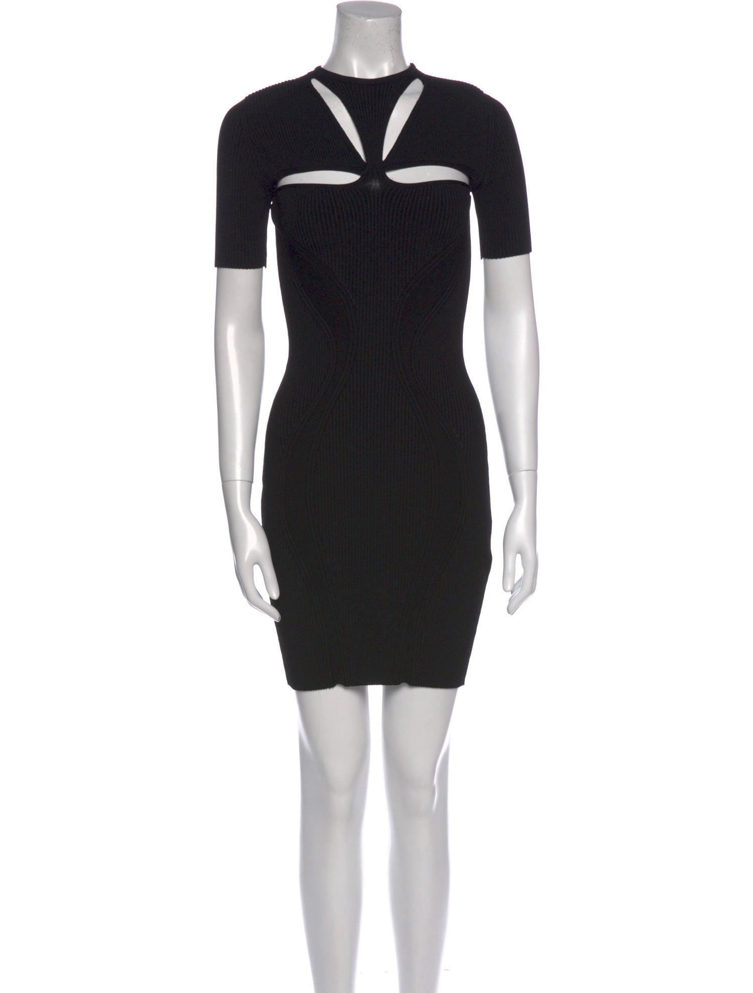 Alexander McQueen Crew Neck Mini Dress