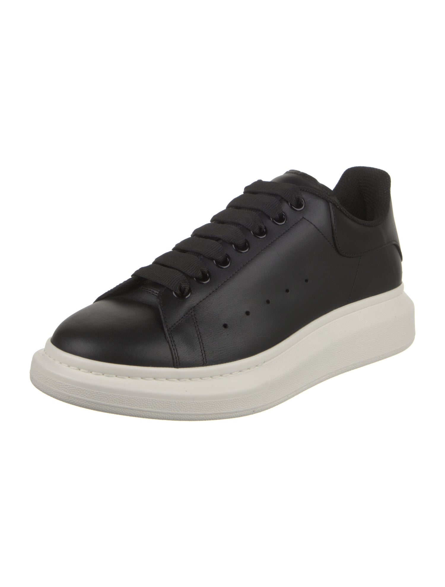Alexander McQueen Leather Lasercut Accents Chunky Sneakers