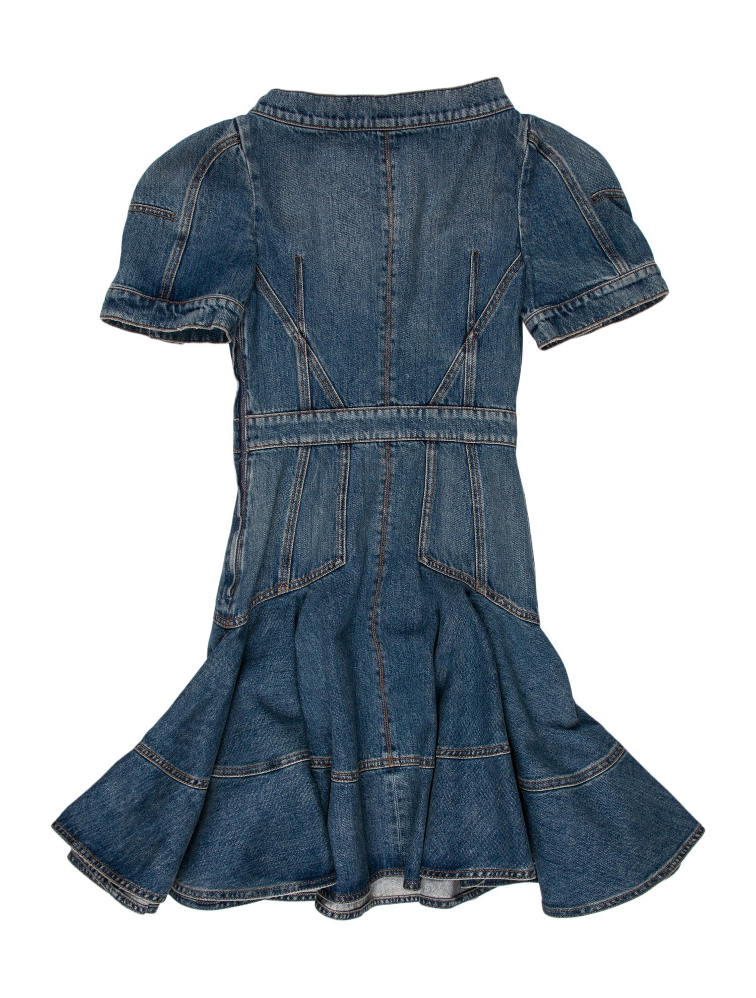 Alexander McQueen Mock Neck Mini Dress