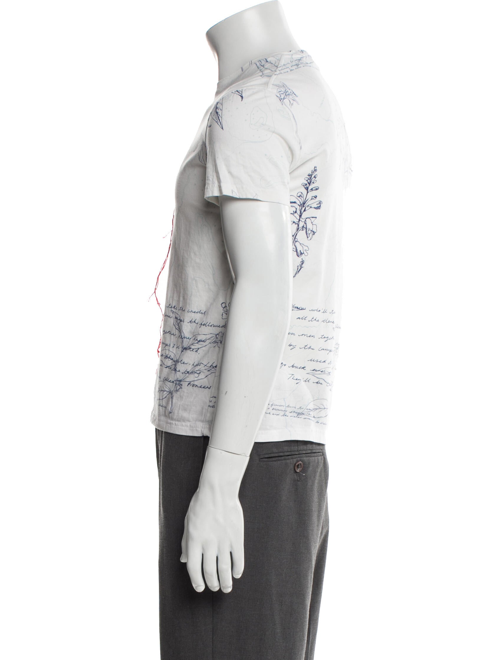 Alexander McQueen Graphic Print Crew Neck Henley