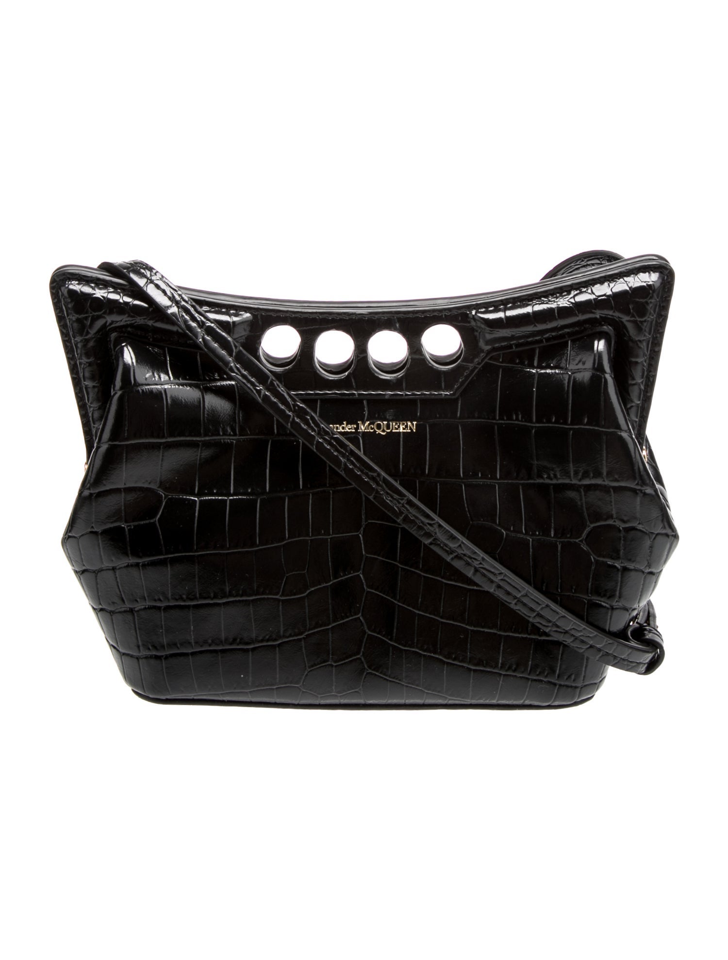 Alexander McQueen Embossed Leather The Peak Small Vintage