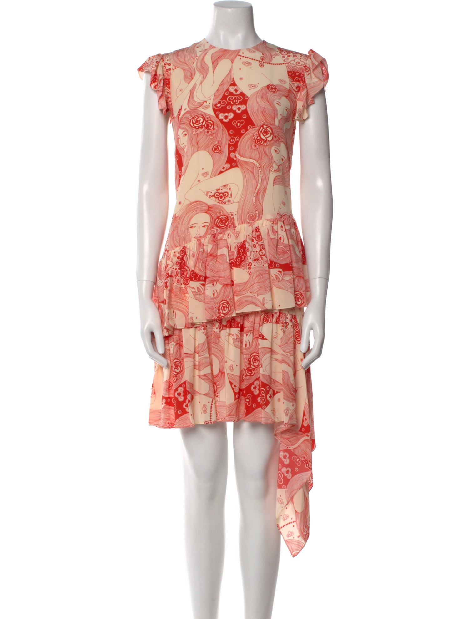 Alexander McQueen Silk Knee-Length Dress