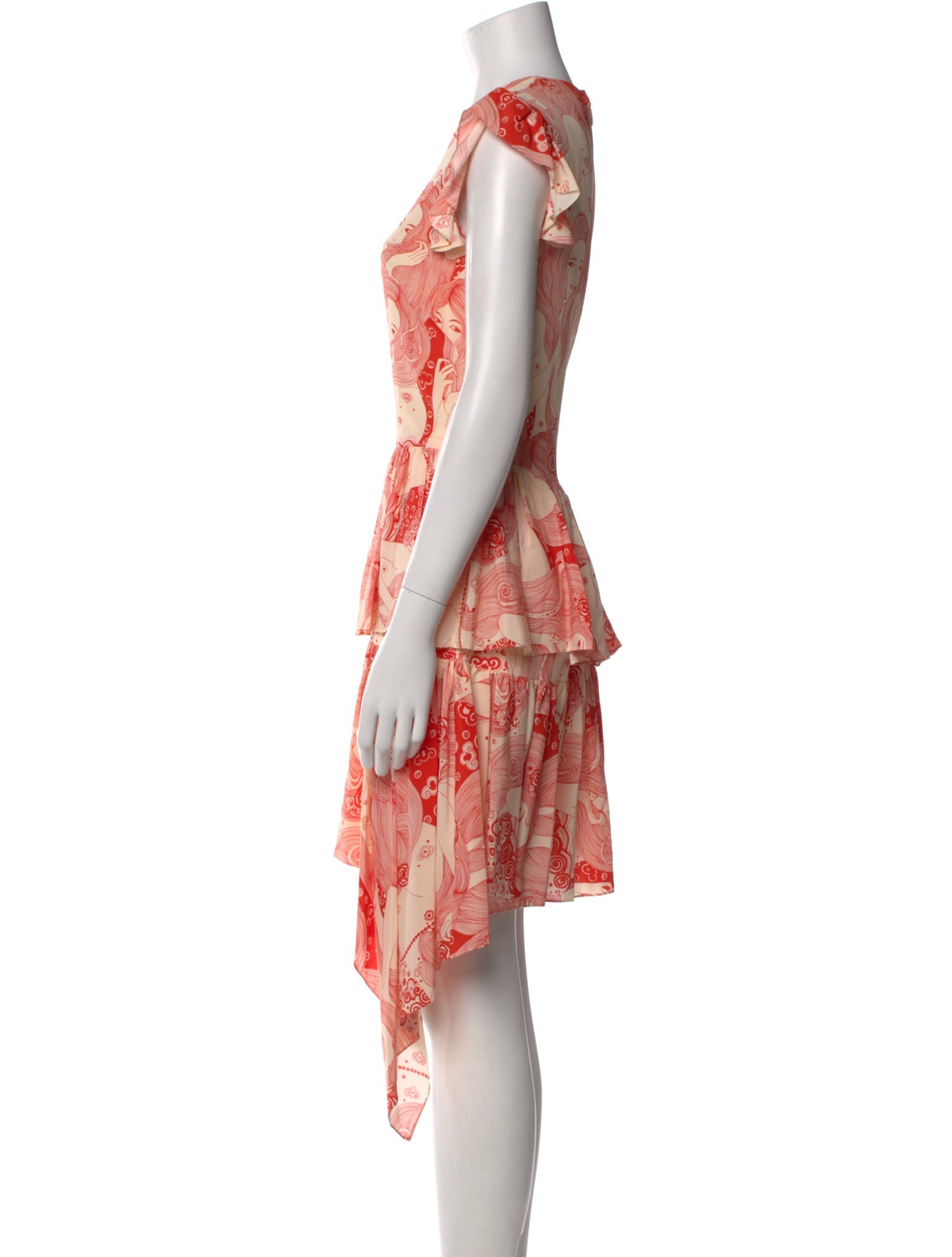 Alexander McQueen Silk Knee-Length Dress