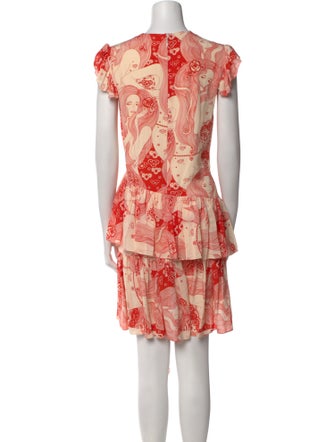Alexander McQueen Silk Knee-Length Dress