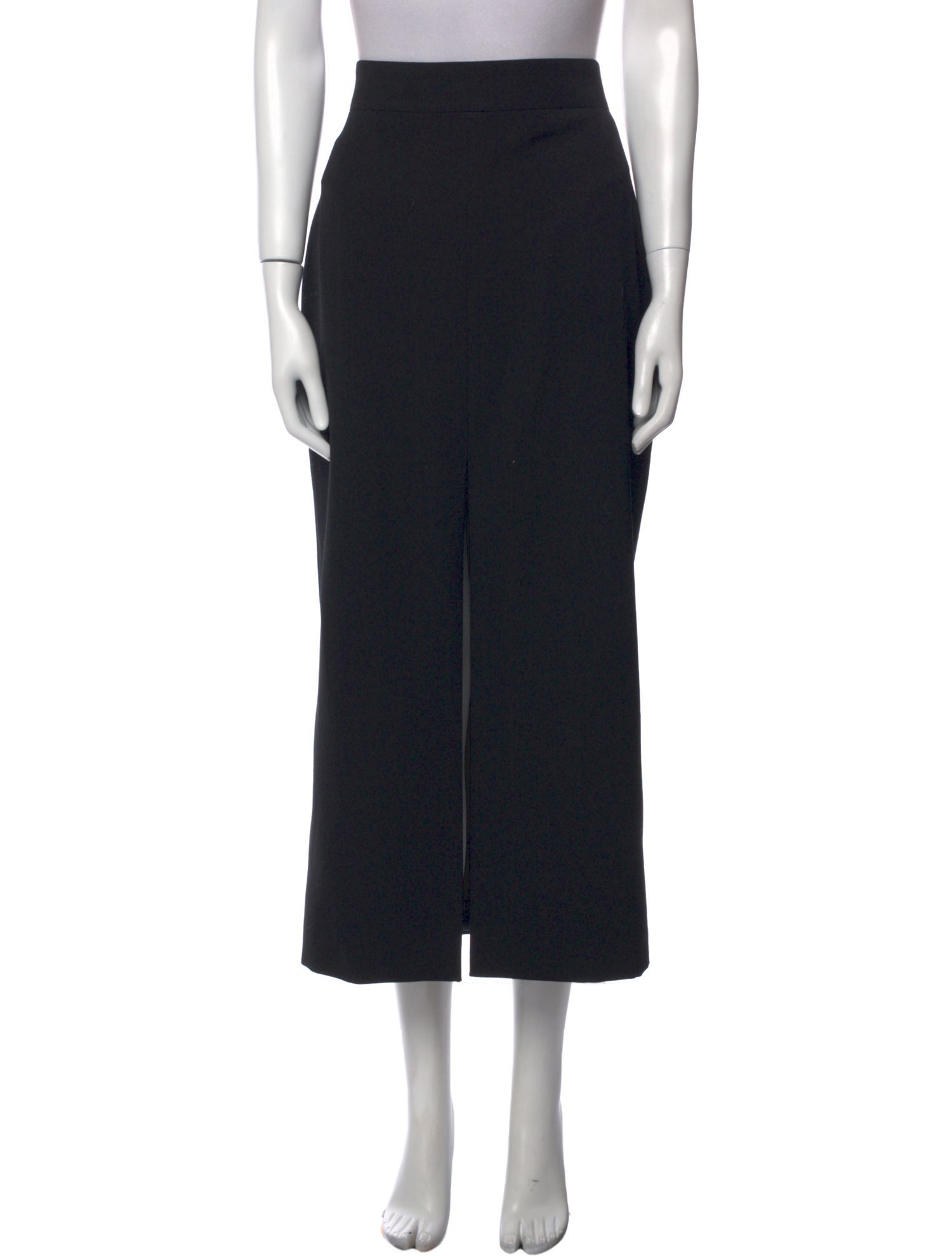 Alexander McQueen Wool Midi Length Skirt