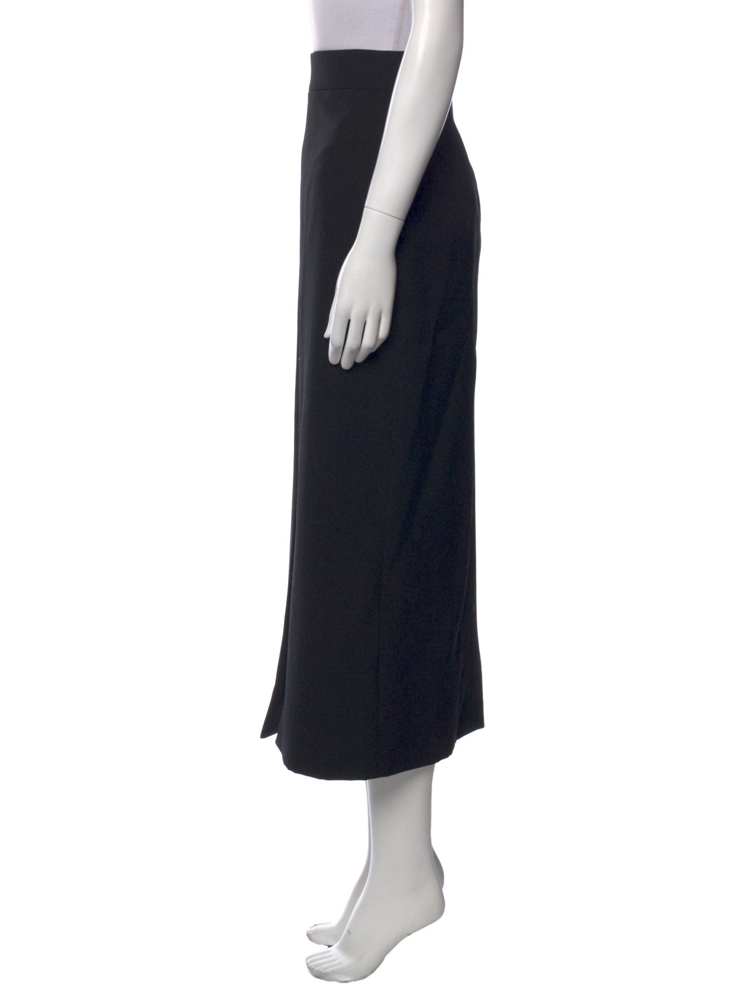 Alexander McQueen Wool Midi Length Skirt