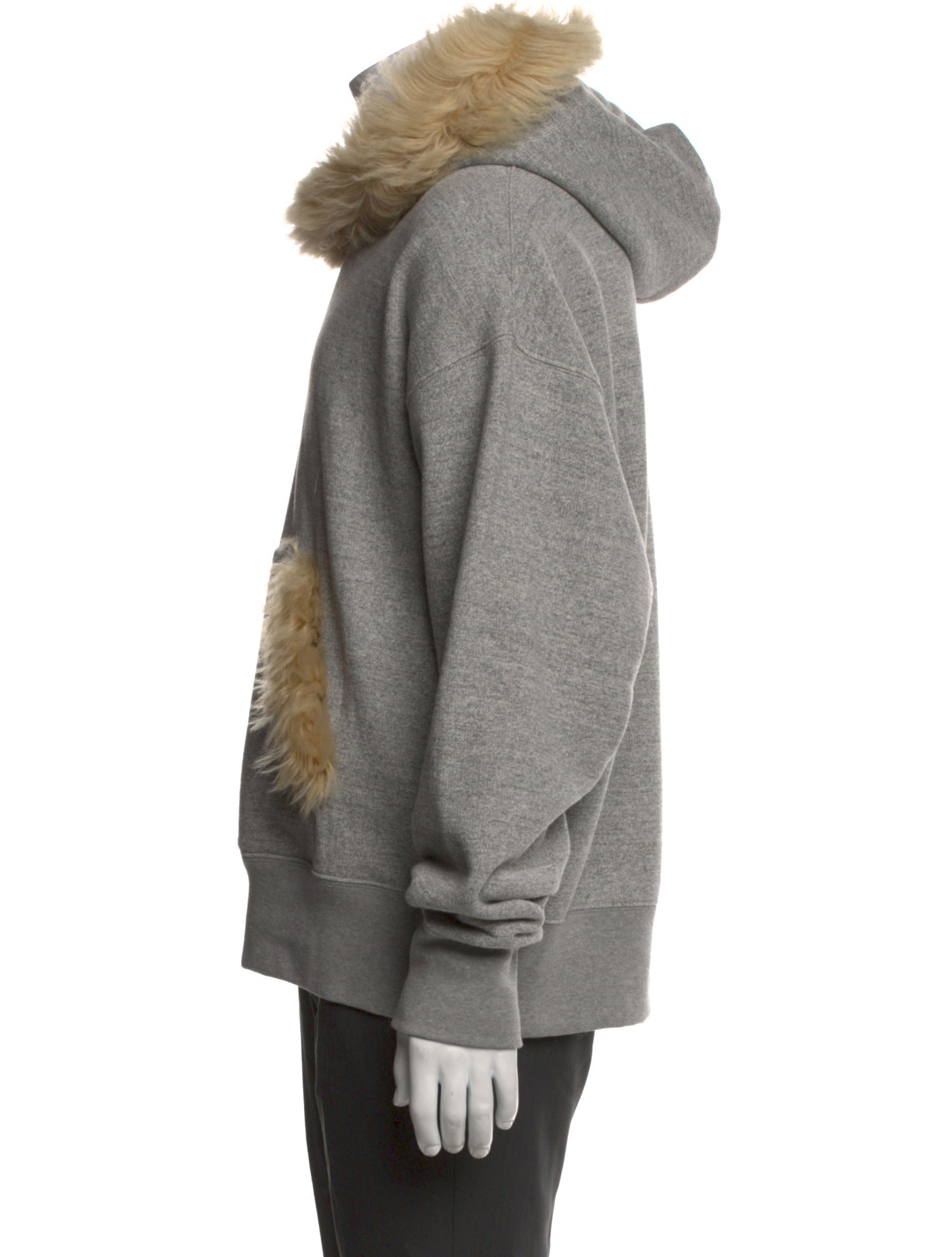 Alexander McQueen Colorblock Pattern Crew Neck Hoodie