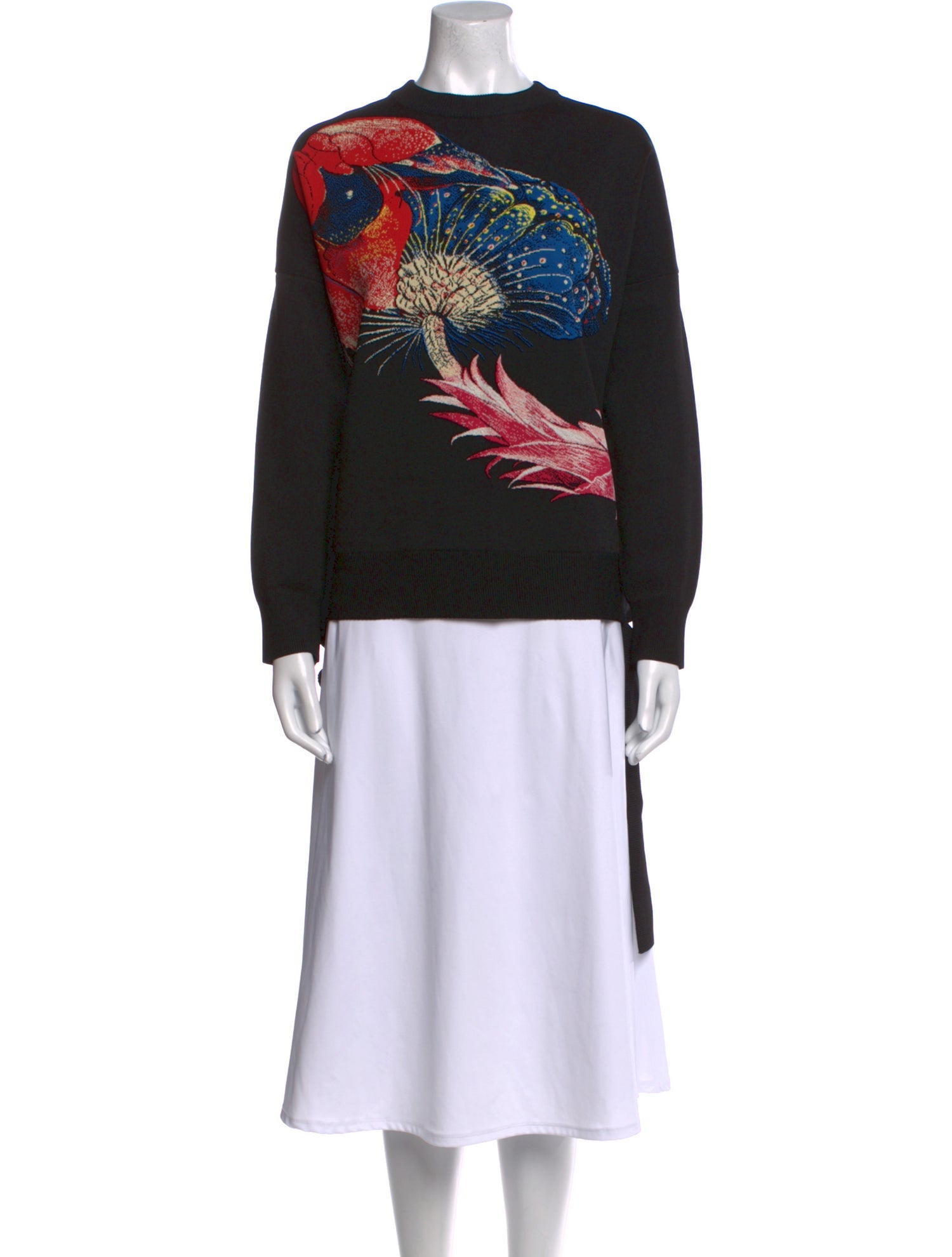 Alexander McQueen Graphic Print Crew Neck Sweatshirt