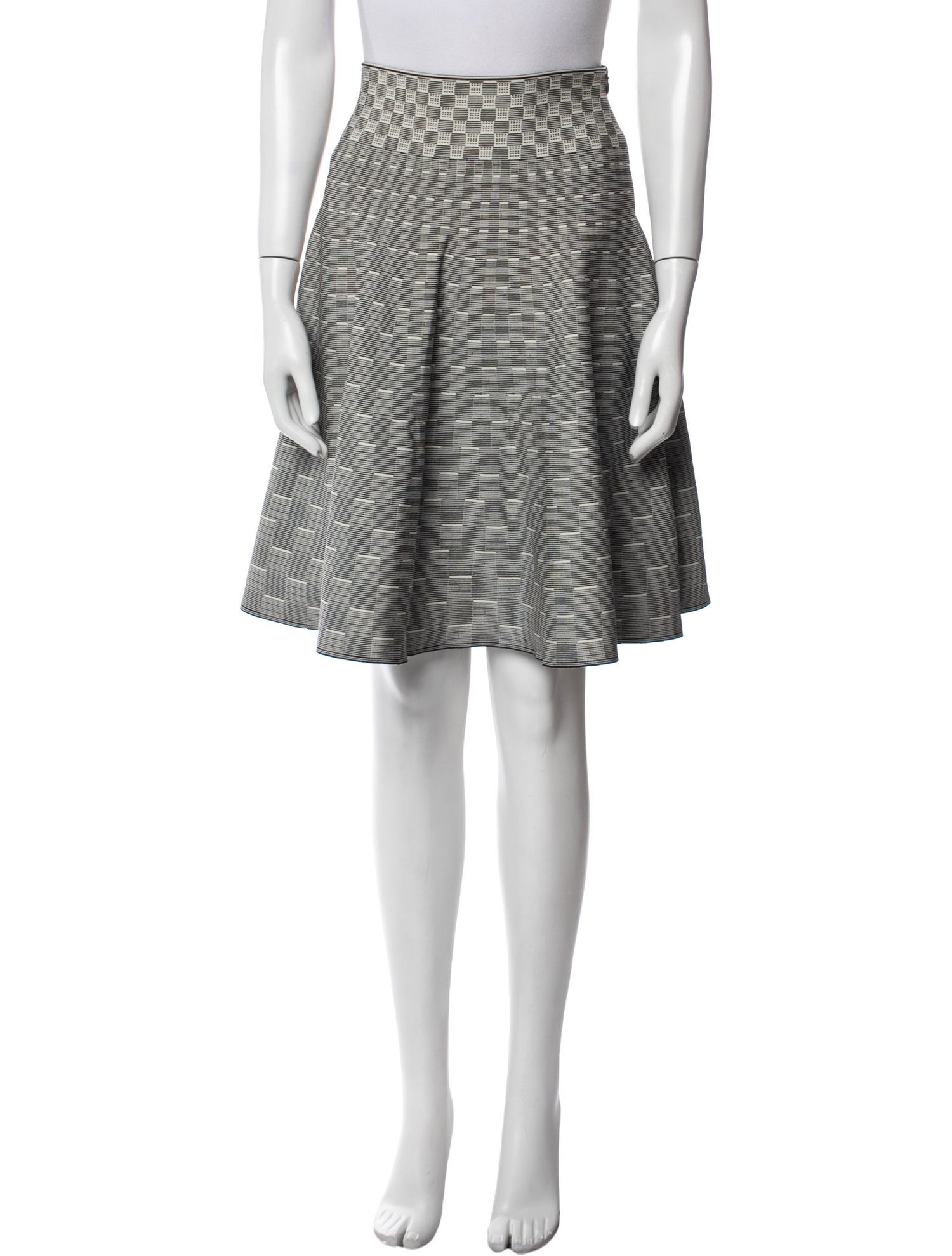 Alexander McQueen Striped Knee-Length Skirt