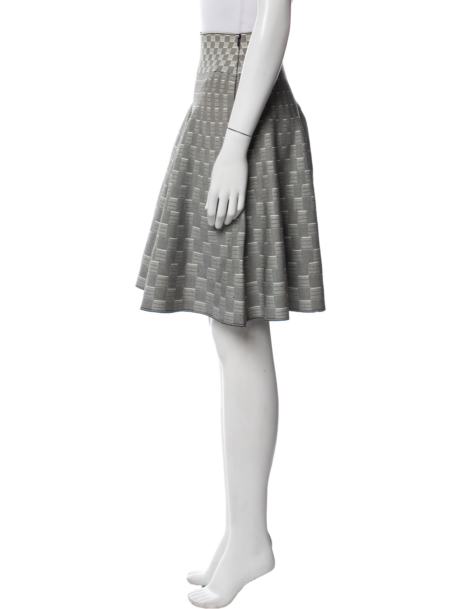 Alexander McQueen Striped Knee-Length Skirt
