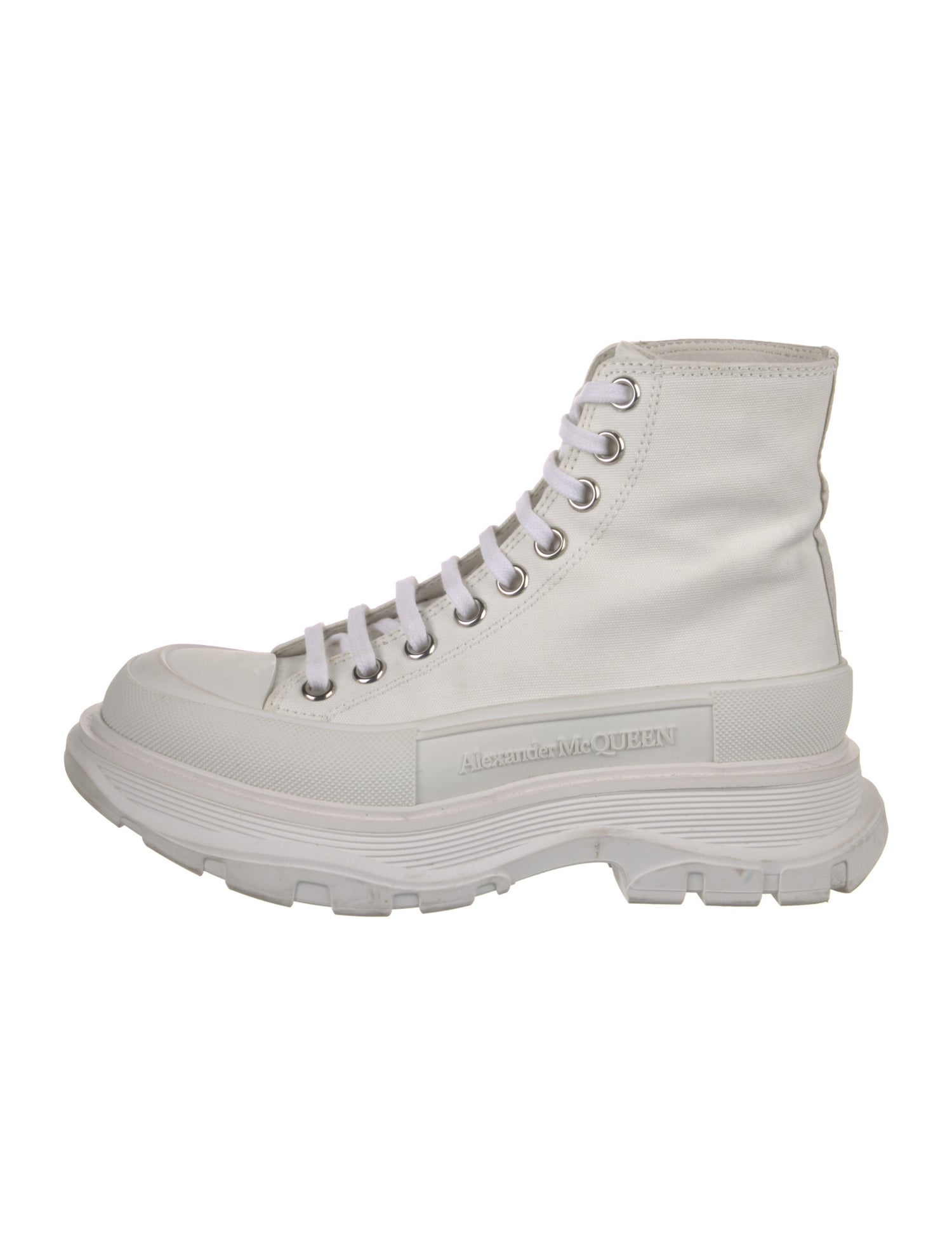 Alexander McQueen Canvas Combat Boots