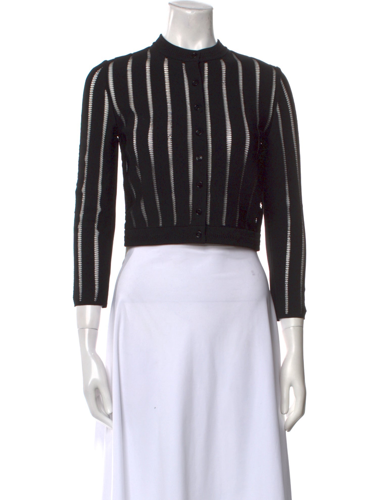 Alexander McQueen Striped Crew Neck Sweater