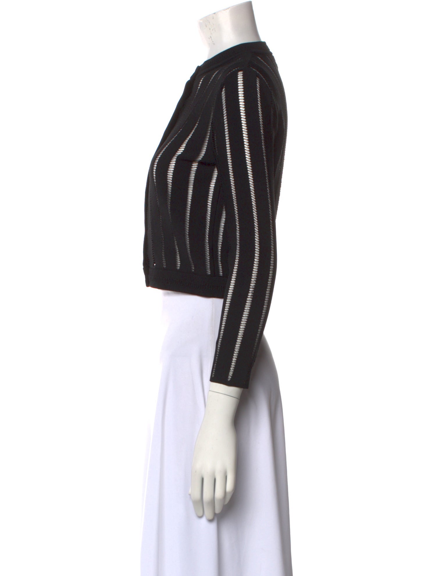 Alexander McQueen Striped Crew Neck Sweater