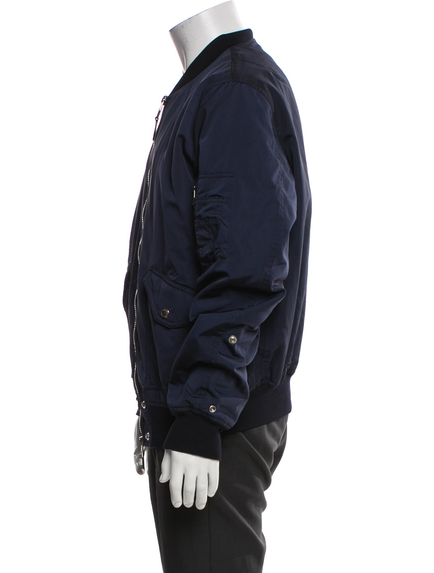 Alexander McQueen Colorblock Pattern Bomber Jacket