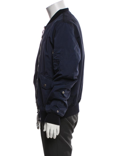 Alexander McQueen Colorblock Pattern Bomber Jacket