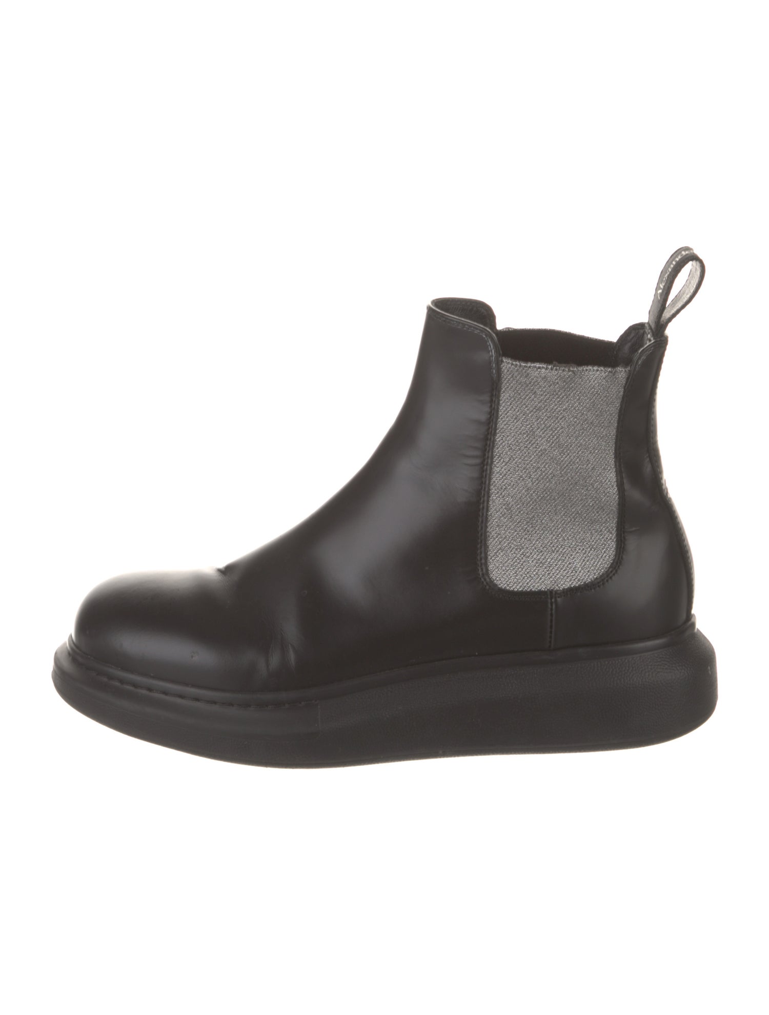 Alexander McQueen Leather Chelsea Boots