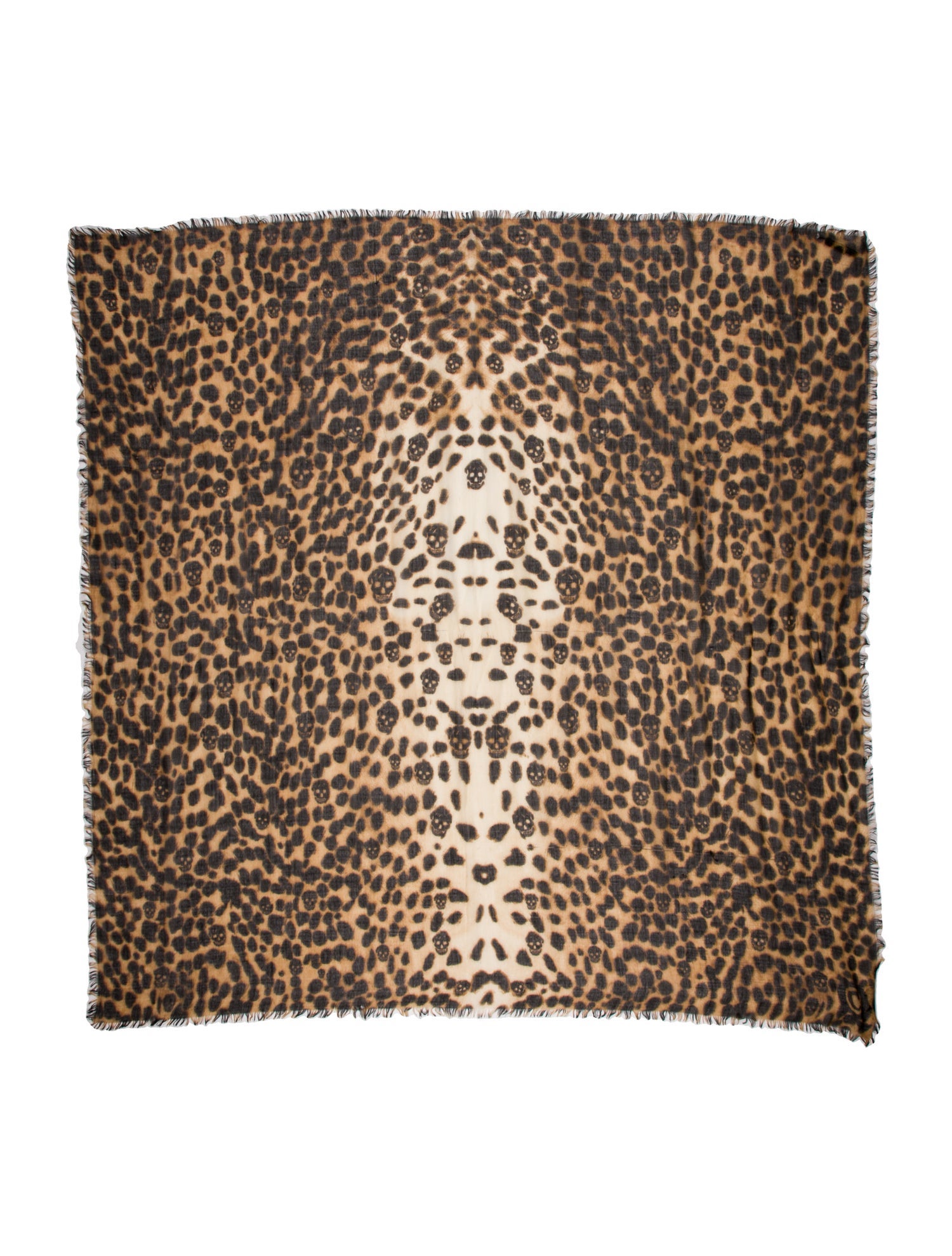 Alexander McQueen Cashmere Animal Print Scarf