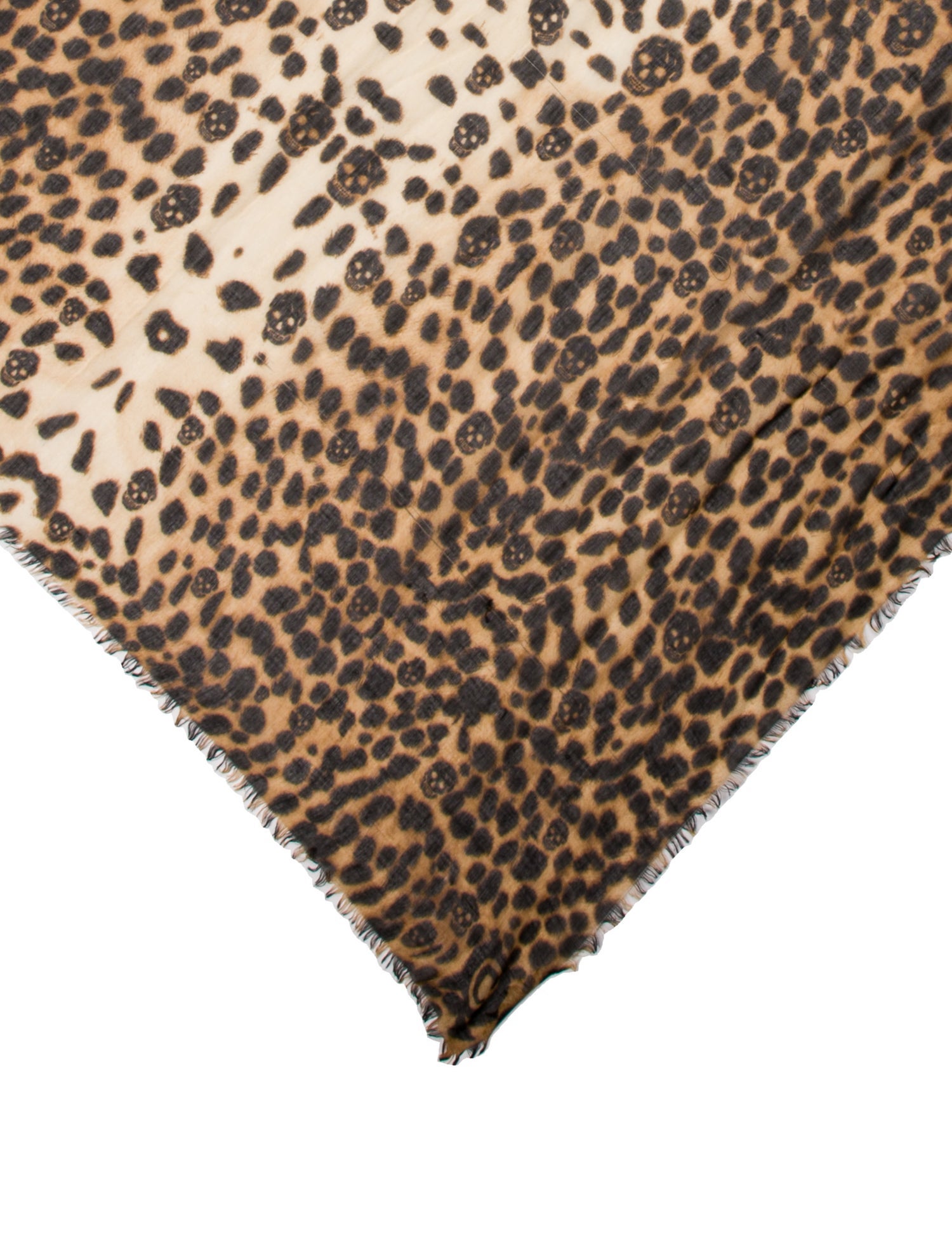 Alexander McQueen Cashmere Animal Print Scarf
