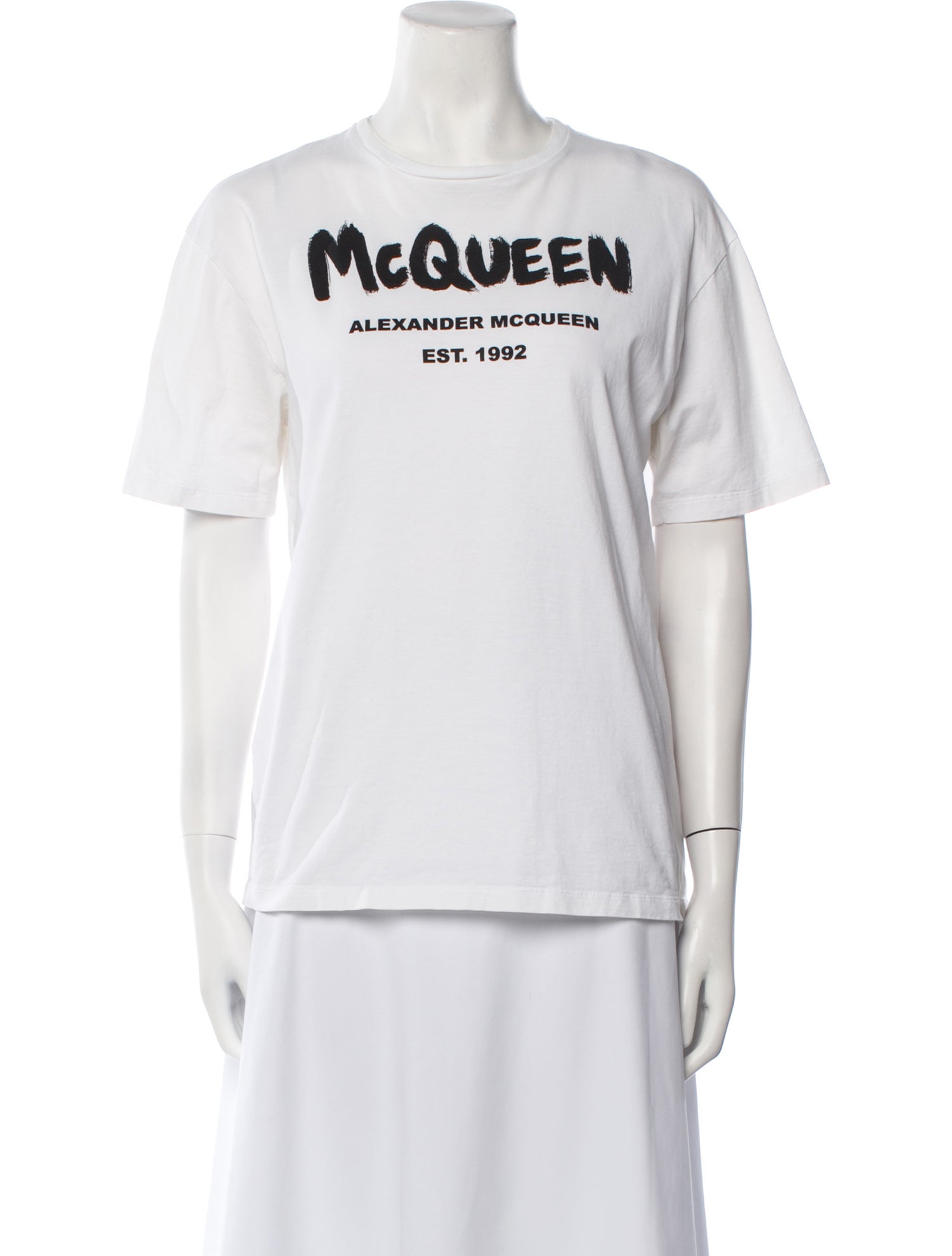 Alexander McQueen Graphic Print Crew Neck T-Shirt