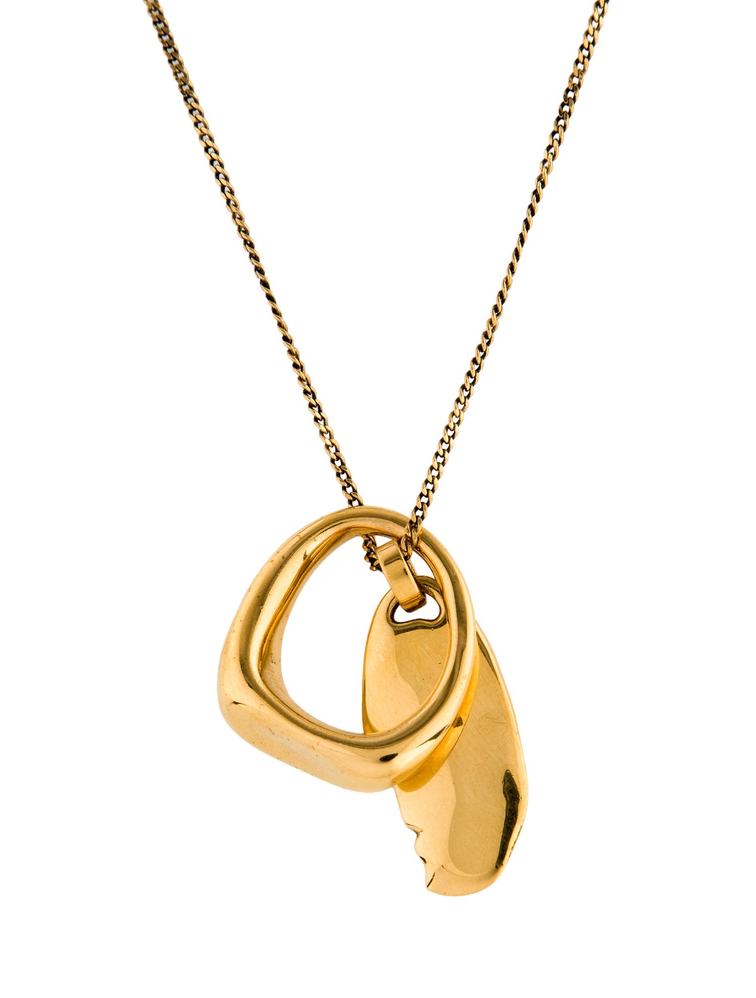 Alexander McQueen Long Molten Pendant Necklace