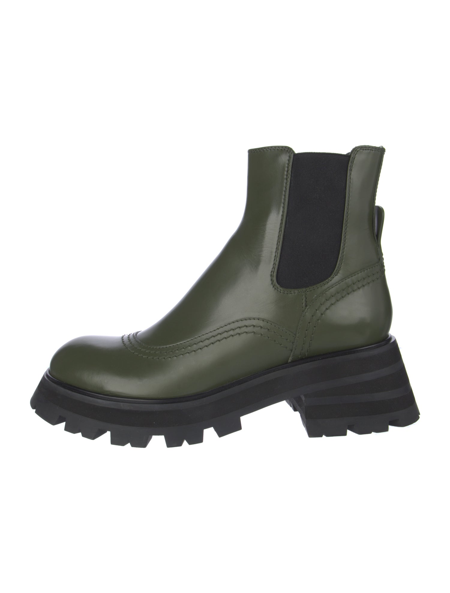 Alexander McQueen Leather Chelsea Boots