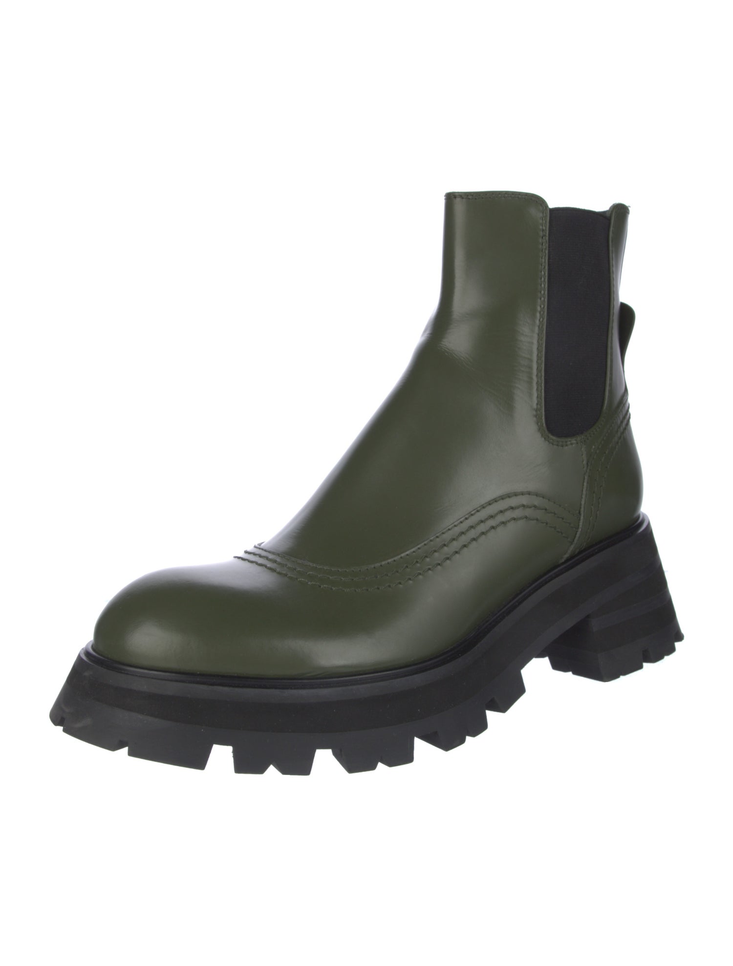 Alexander McQueen Leather Chelsea Boots