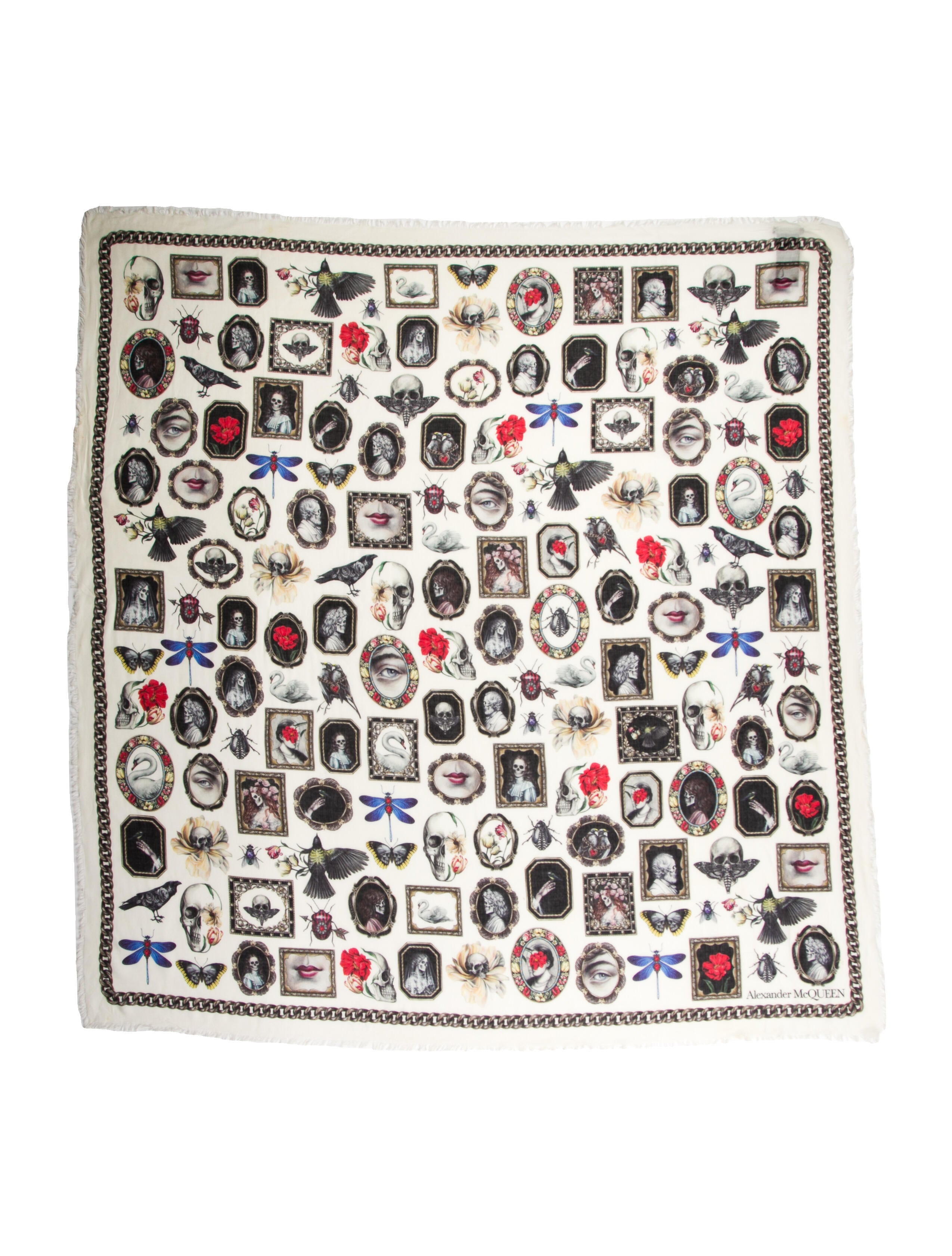 Alexander McQueen Printed Scarf
