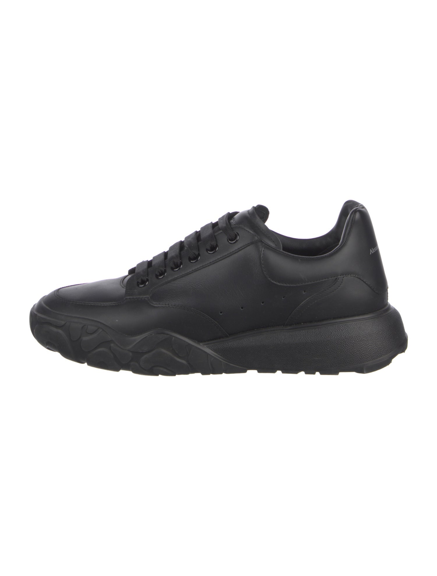 Alexander McQueen Leather Printed Athletic Sneakers