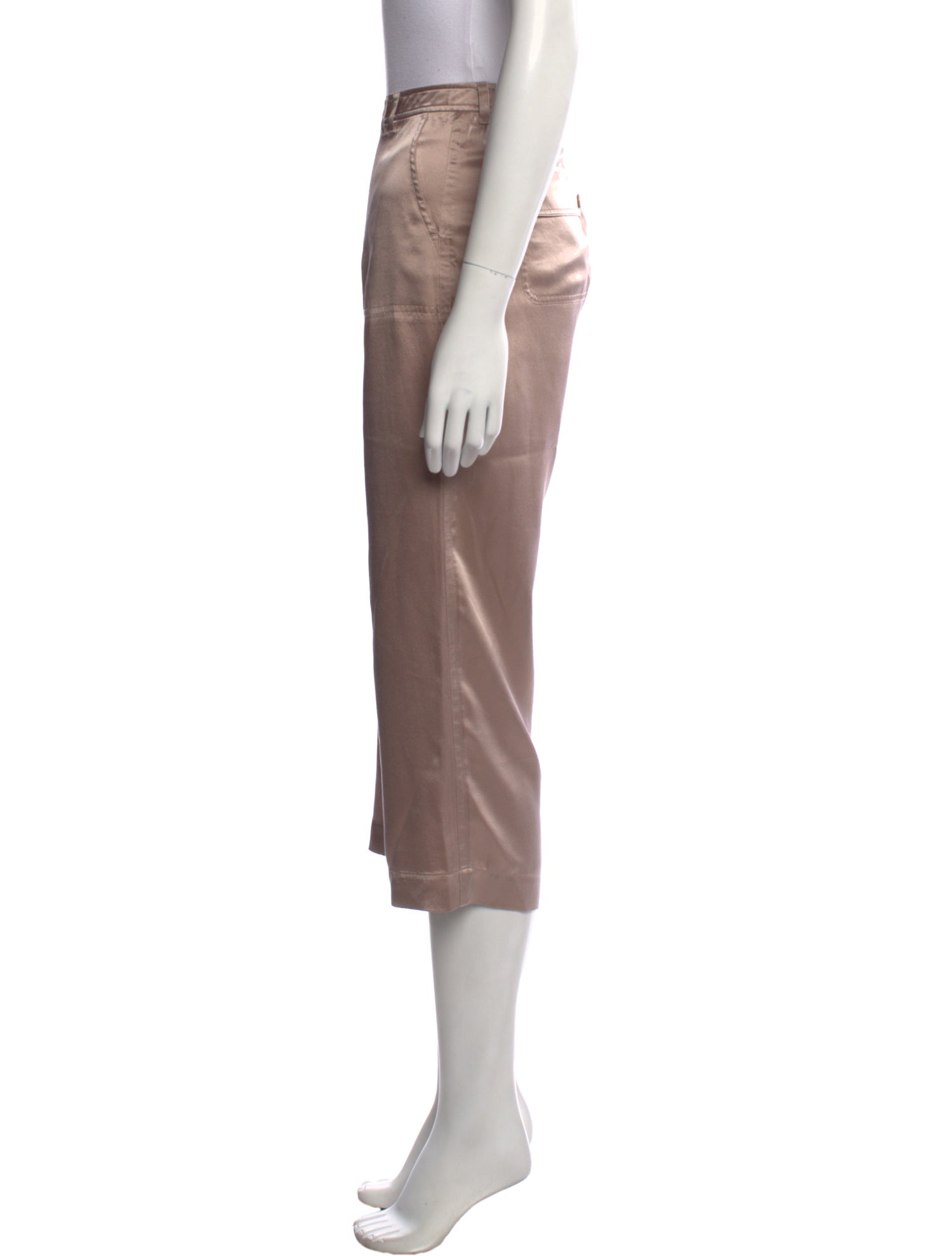 Alexander McQueen Silk Straight Leg Pants