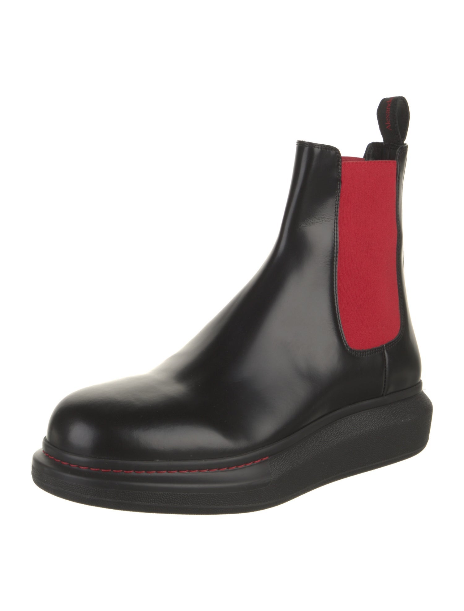 Alexander McQueen Leather Chelsea Boots
