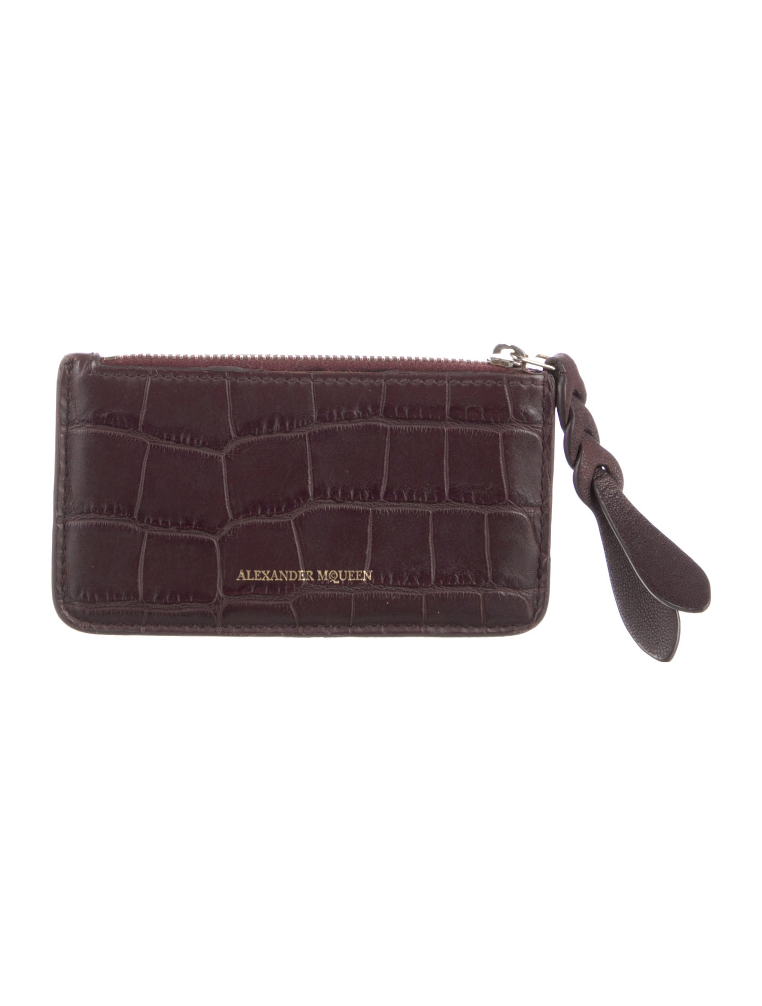 Alexander McQueen Crocodile Coin Pouch