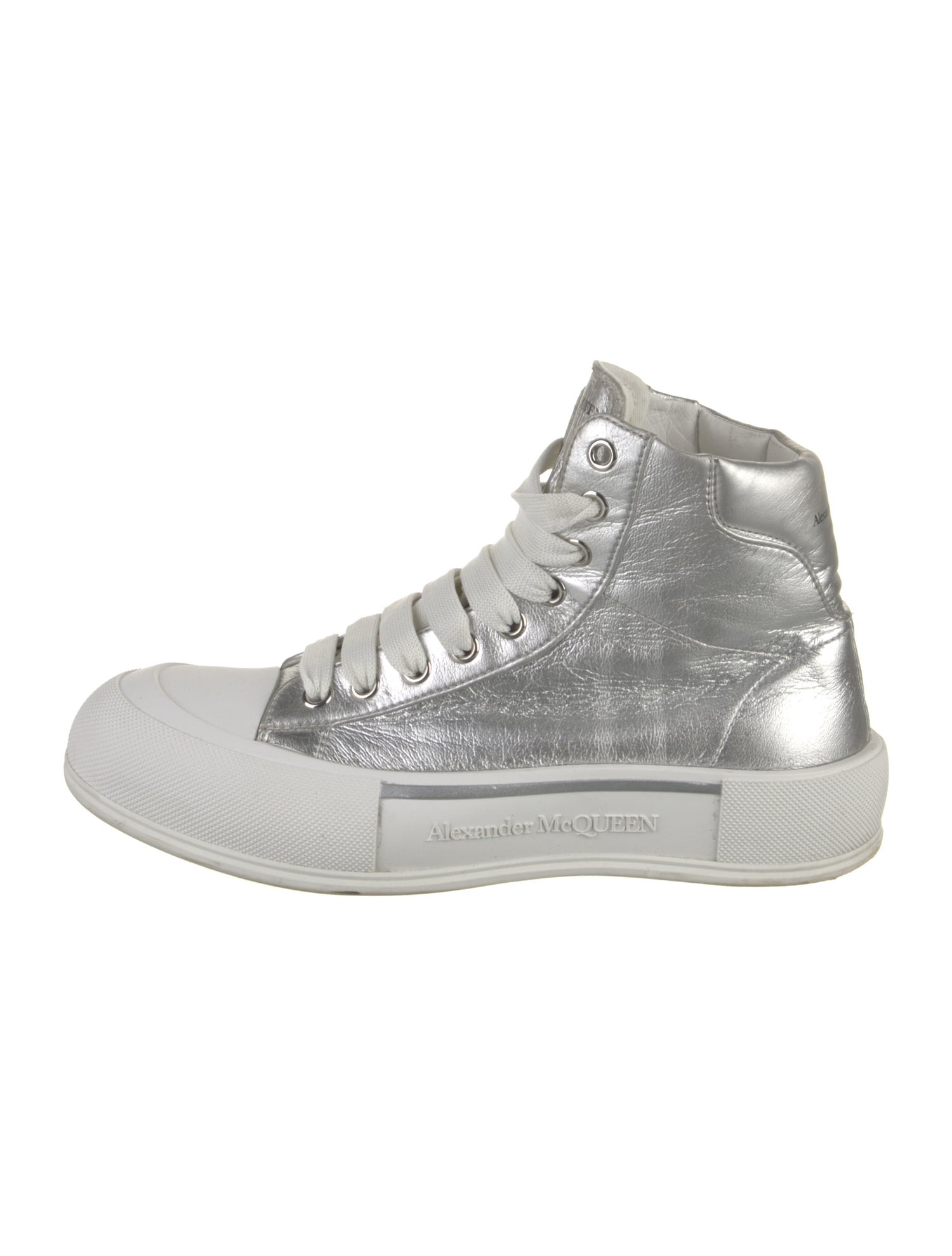 Alexander McQueen Leather Printed Sneakers
