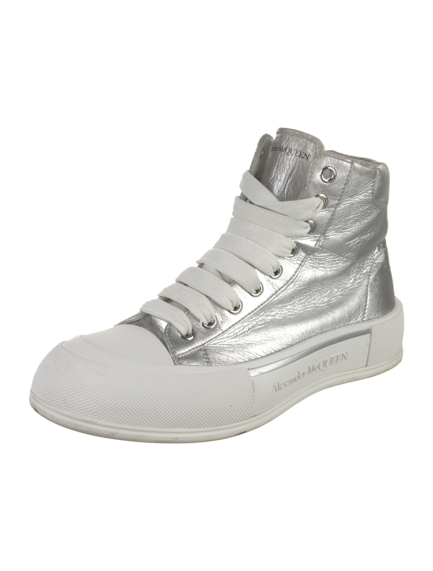 Alexander McQueen Leather Printed Sneakers