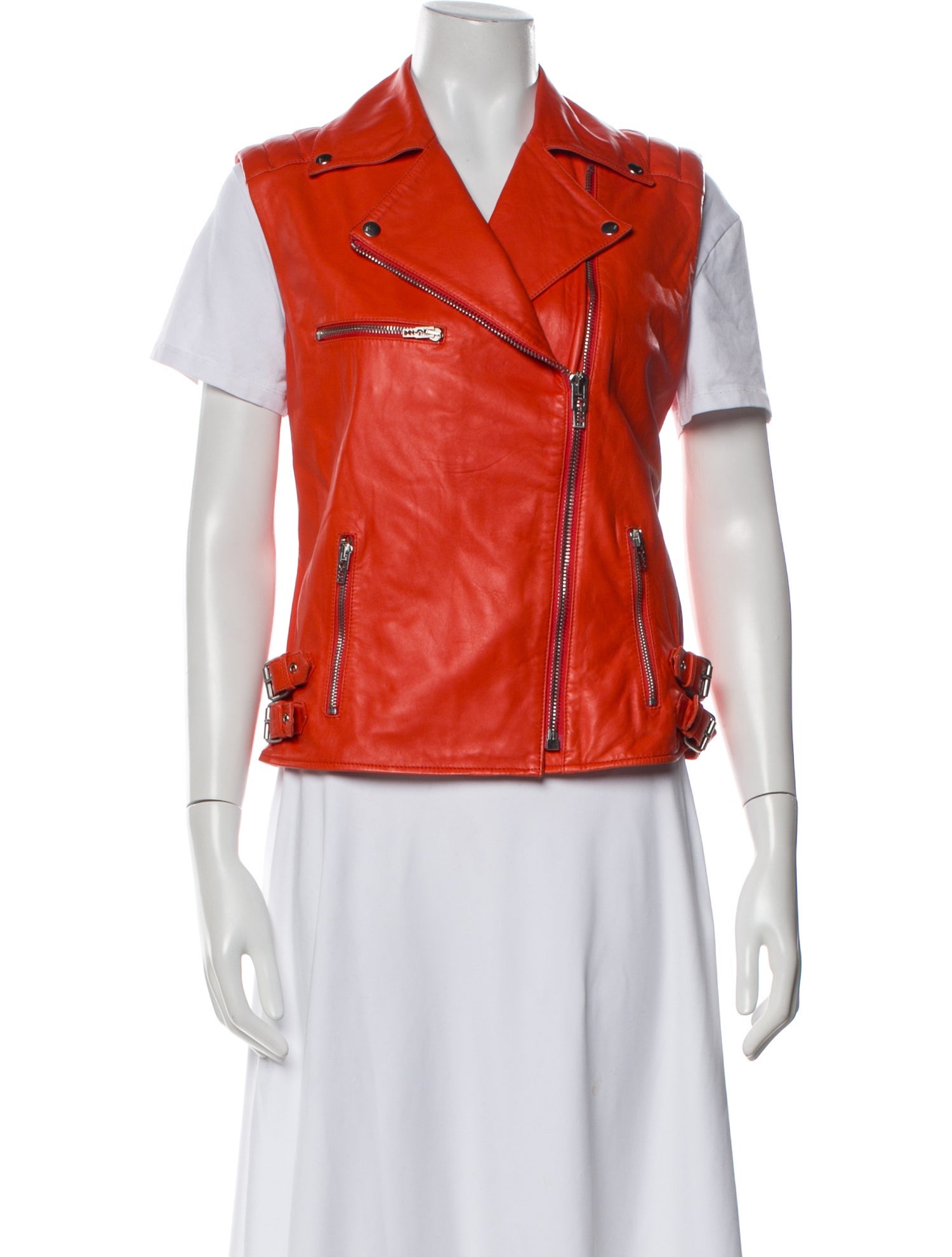 McQ Alexander McQueen 2014 Lamb Leather Biker Jacket w/ Tags