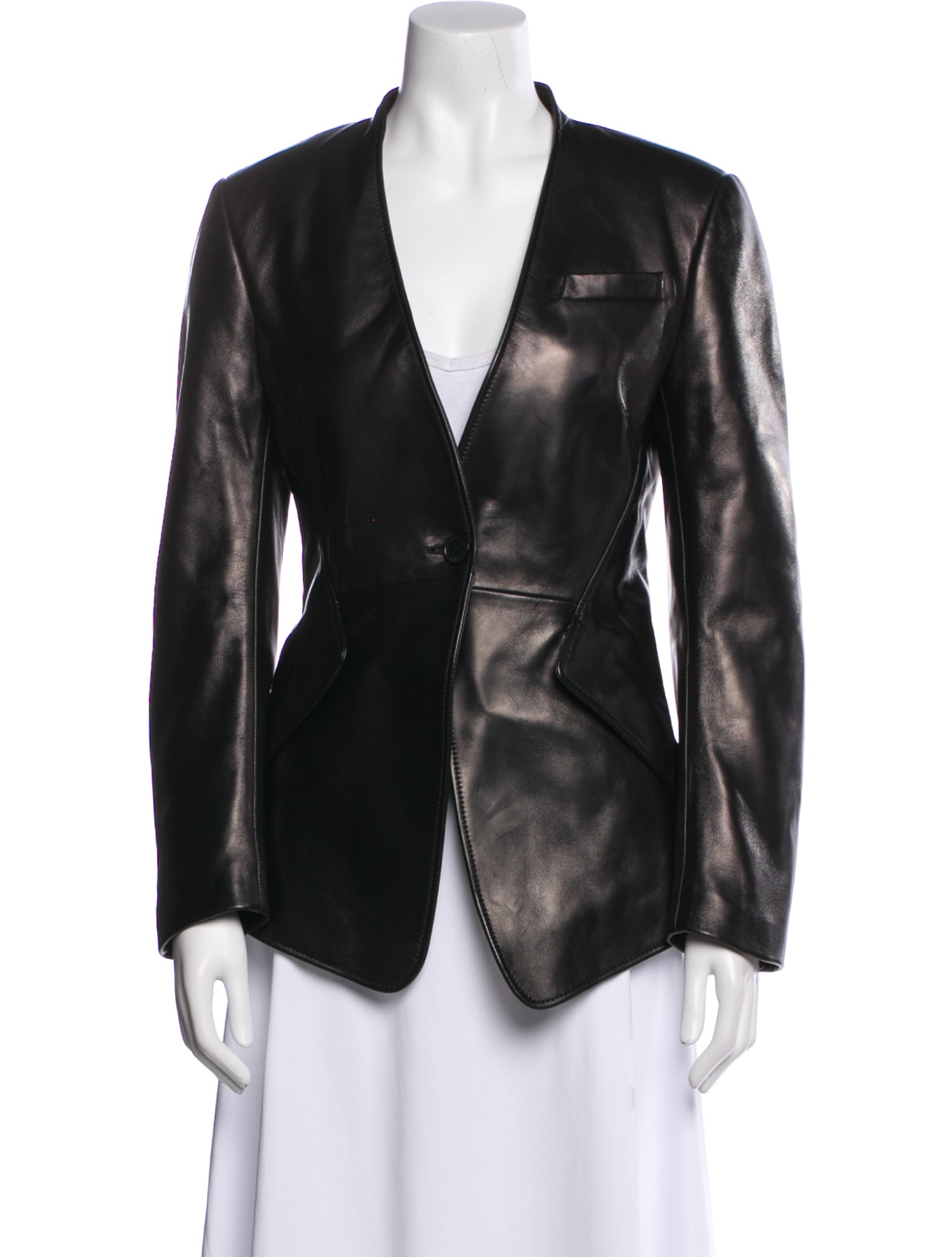 Alexander McQueen 2025 Leather Evening Jacket w/ Tags