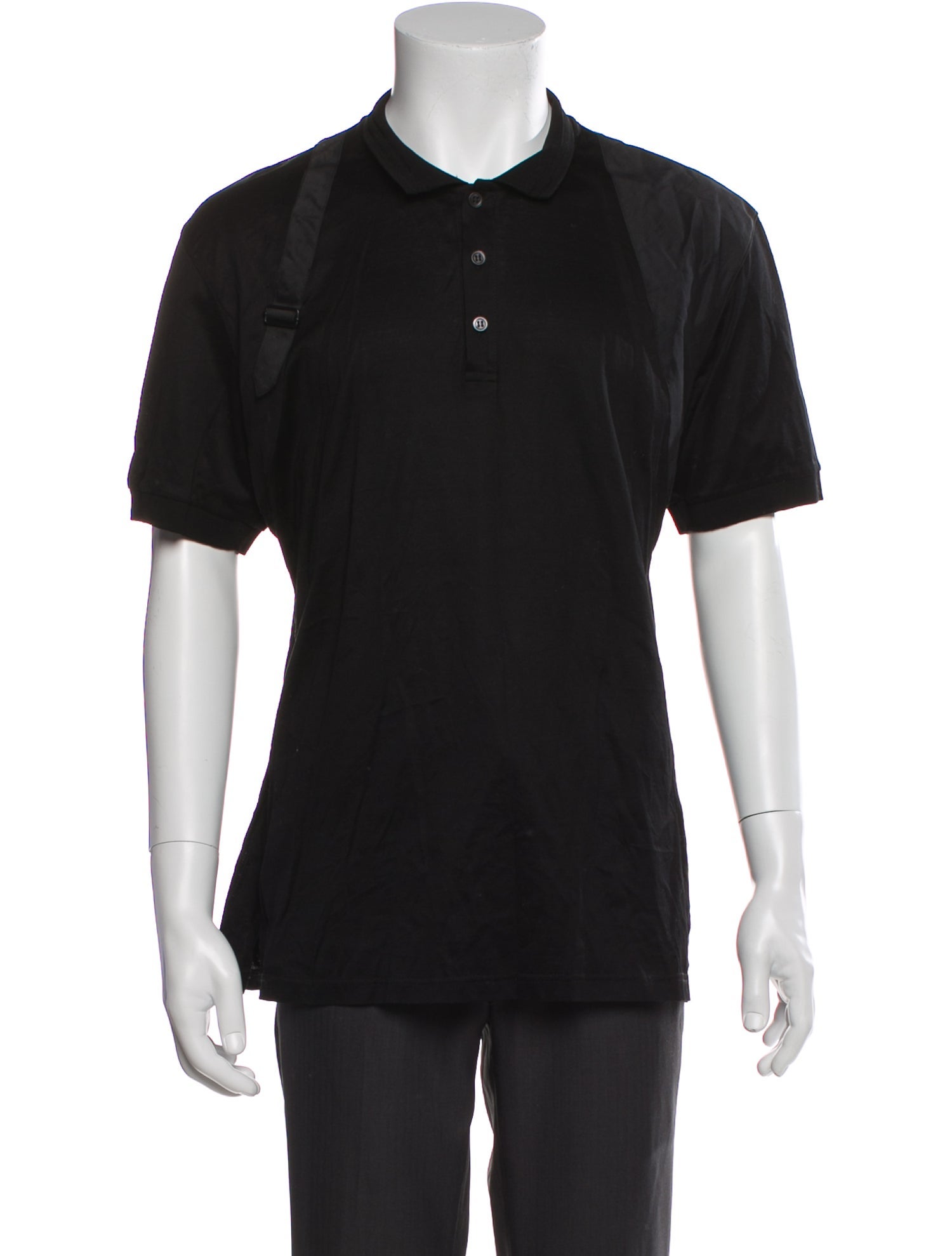 Alexander McQueen Collar Short Sleeve Polo Shirt