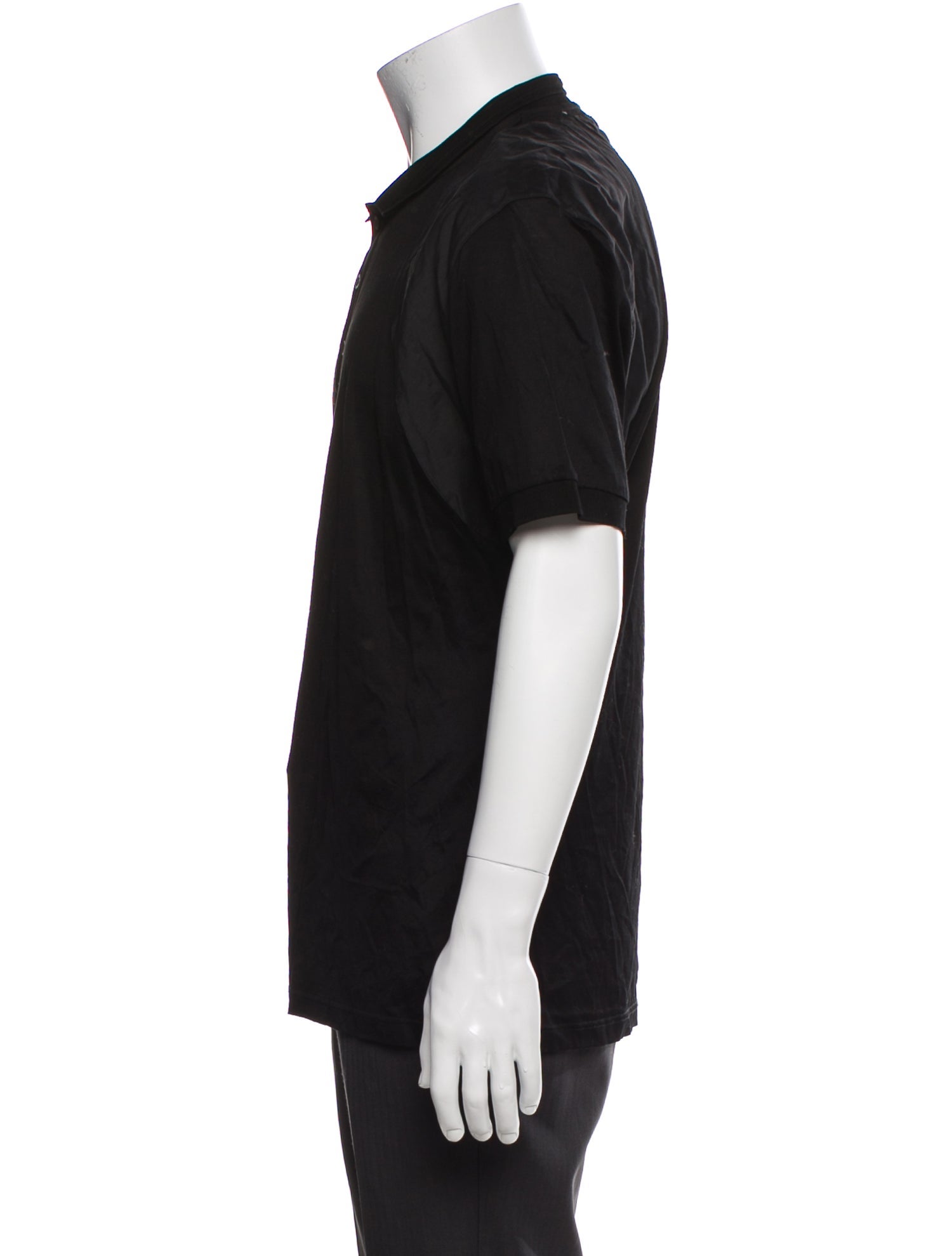 Alexander McQueen Collar Short Sleeve Polo Shirt