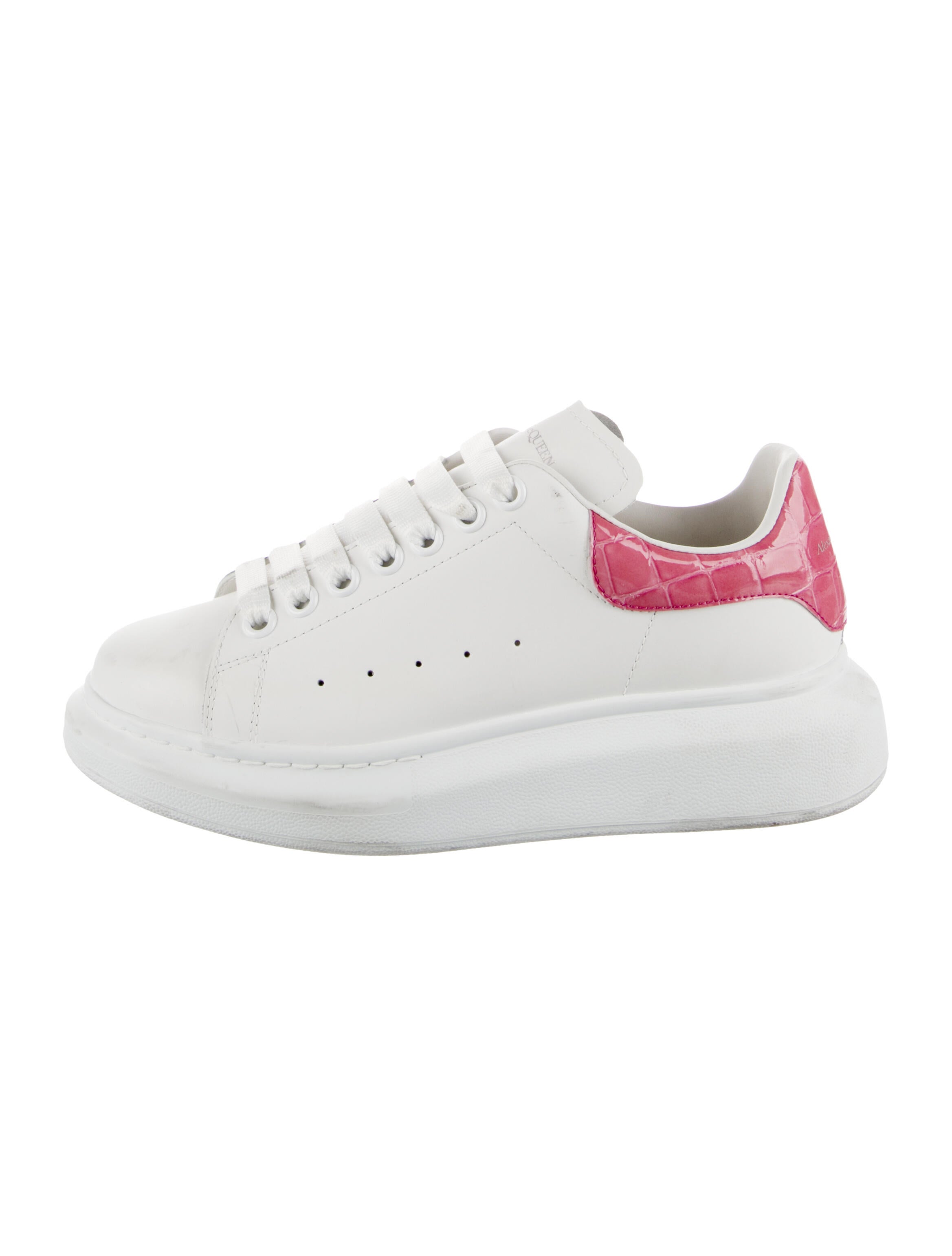 Alexander McQueen Leather Leather Trim Embellishment Sneakers