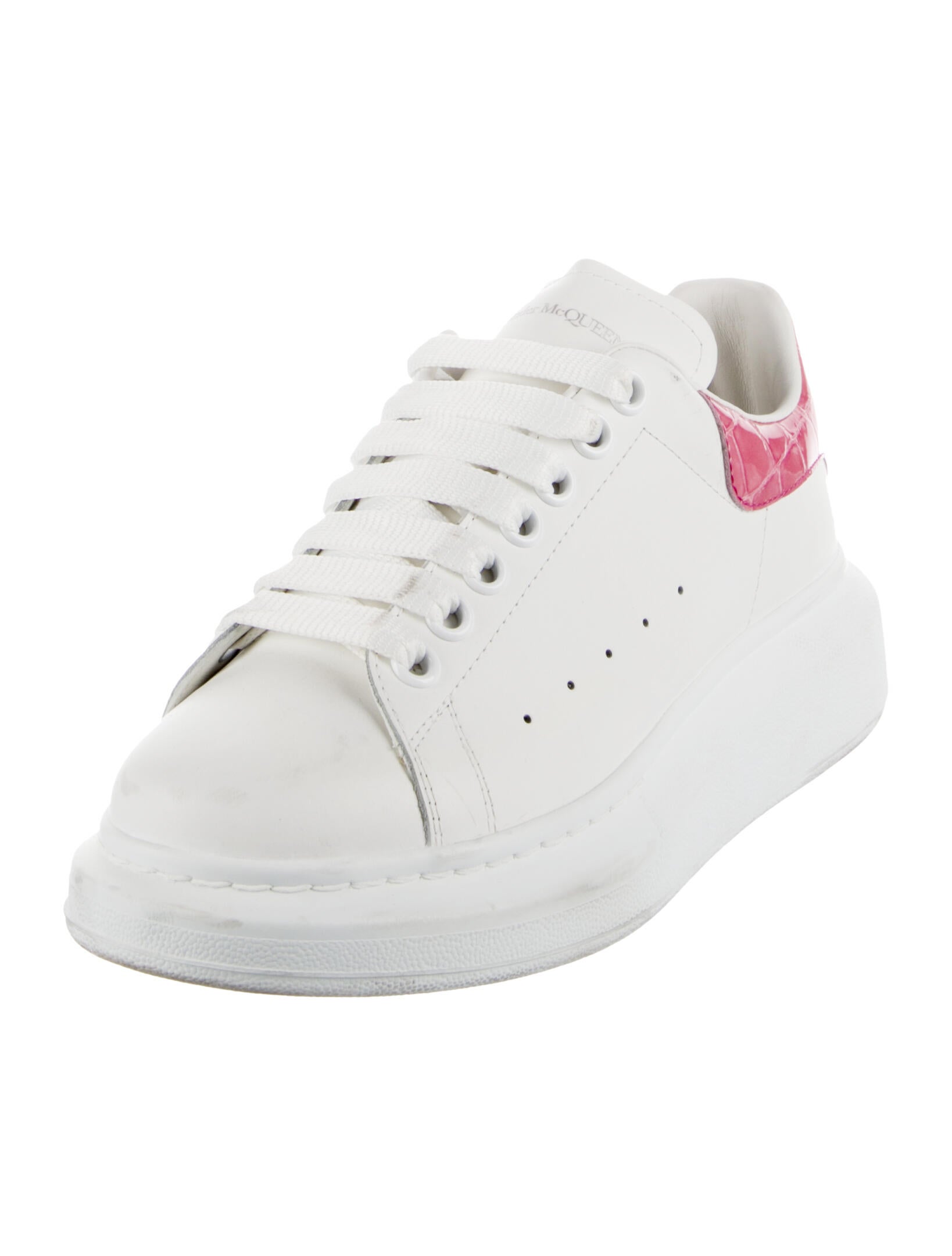 Alexander McQueen Leather Leather Trim Embellishment Sneakers