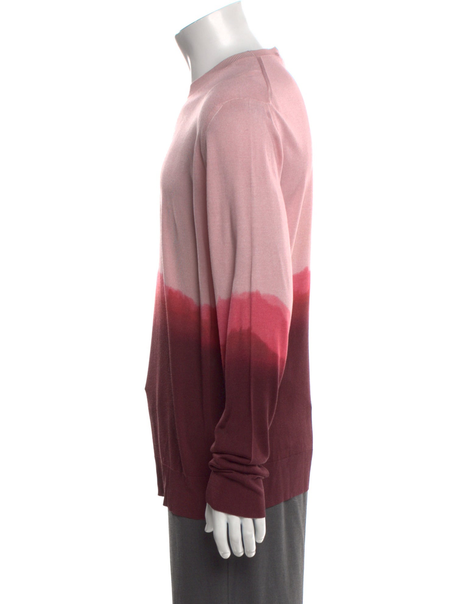 Alexander McQueen Silk Colorblock Pattern Pullover