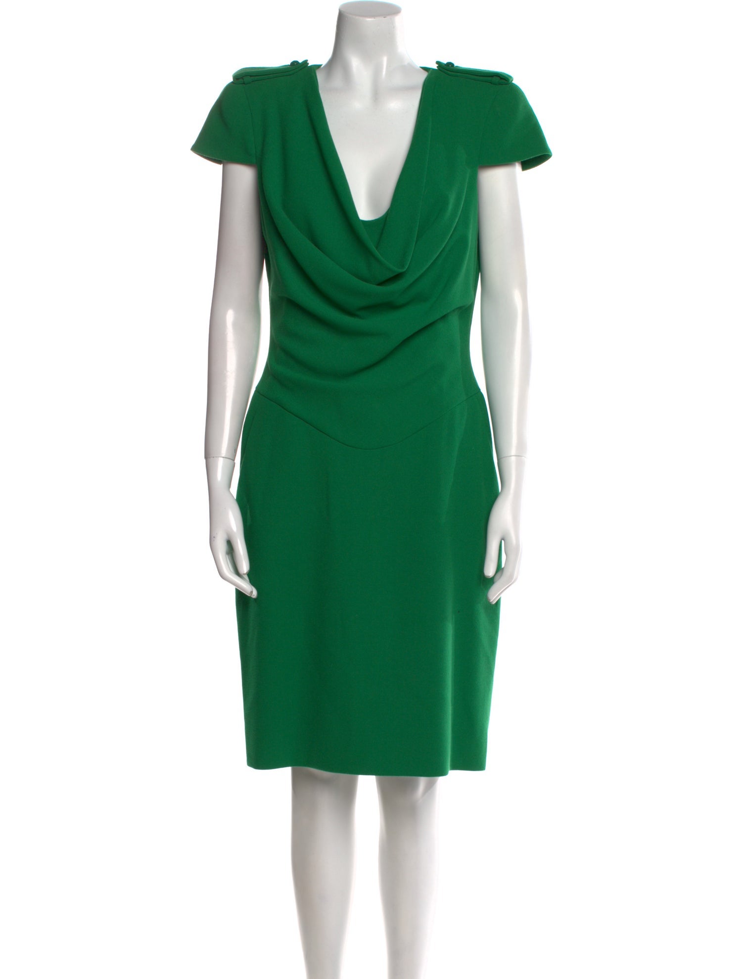 Alexander McQueen Wool Knee-Length Dress